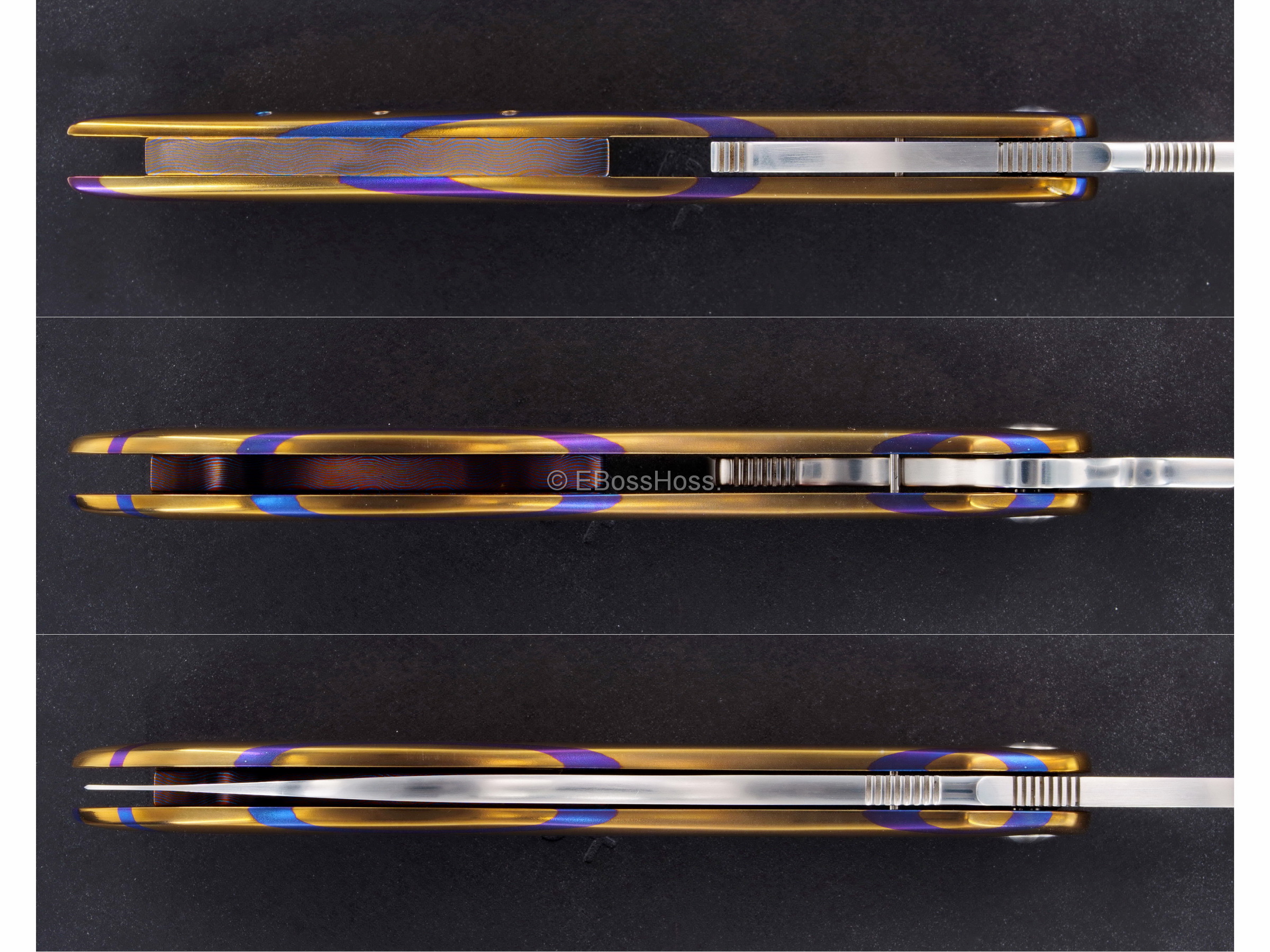 Jim Smyth Custom Timascus Mantis Swinger Straight Razor