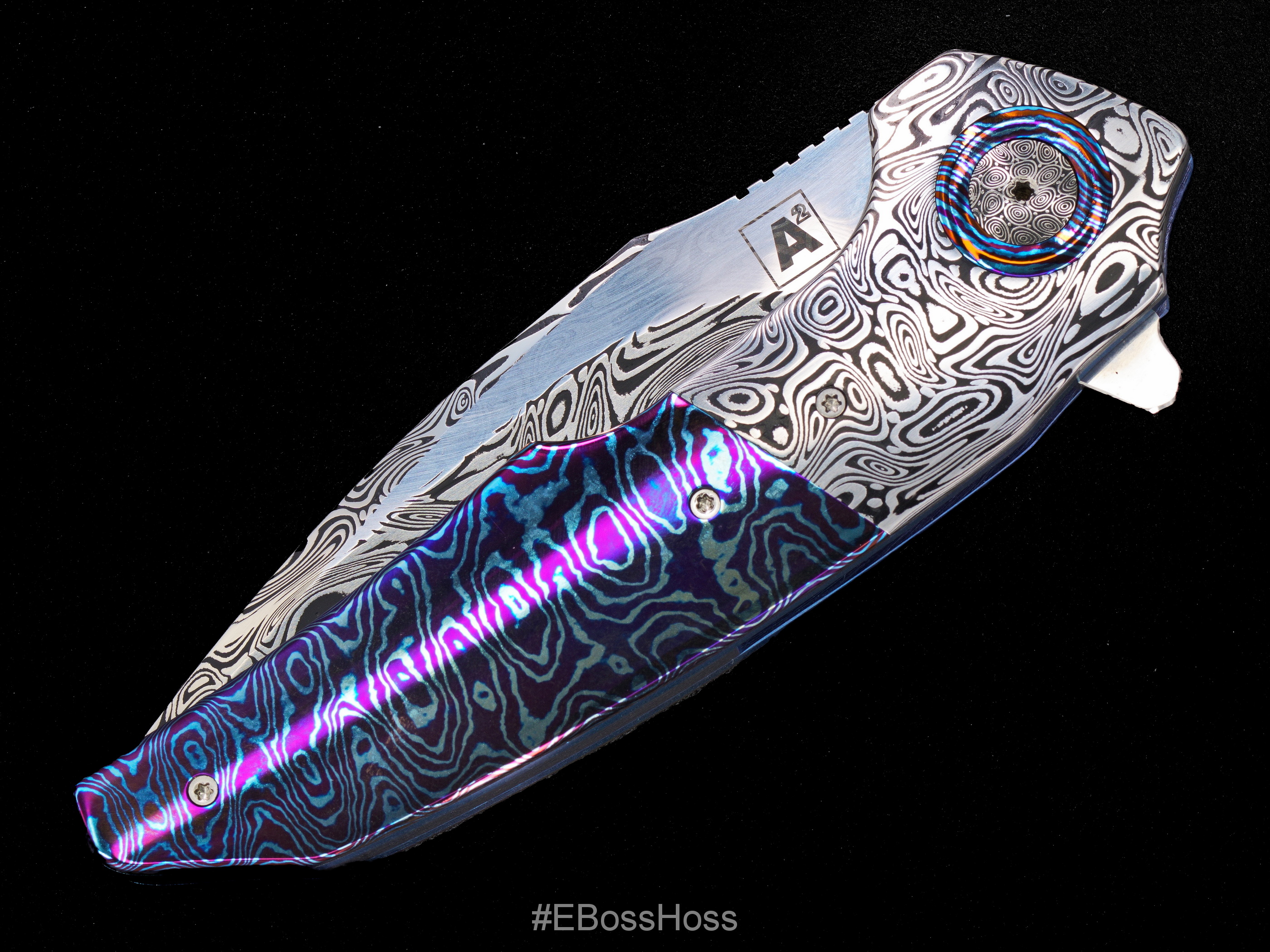 A2 Knives Custom A6 Midi Premium Liner Lock Flipper