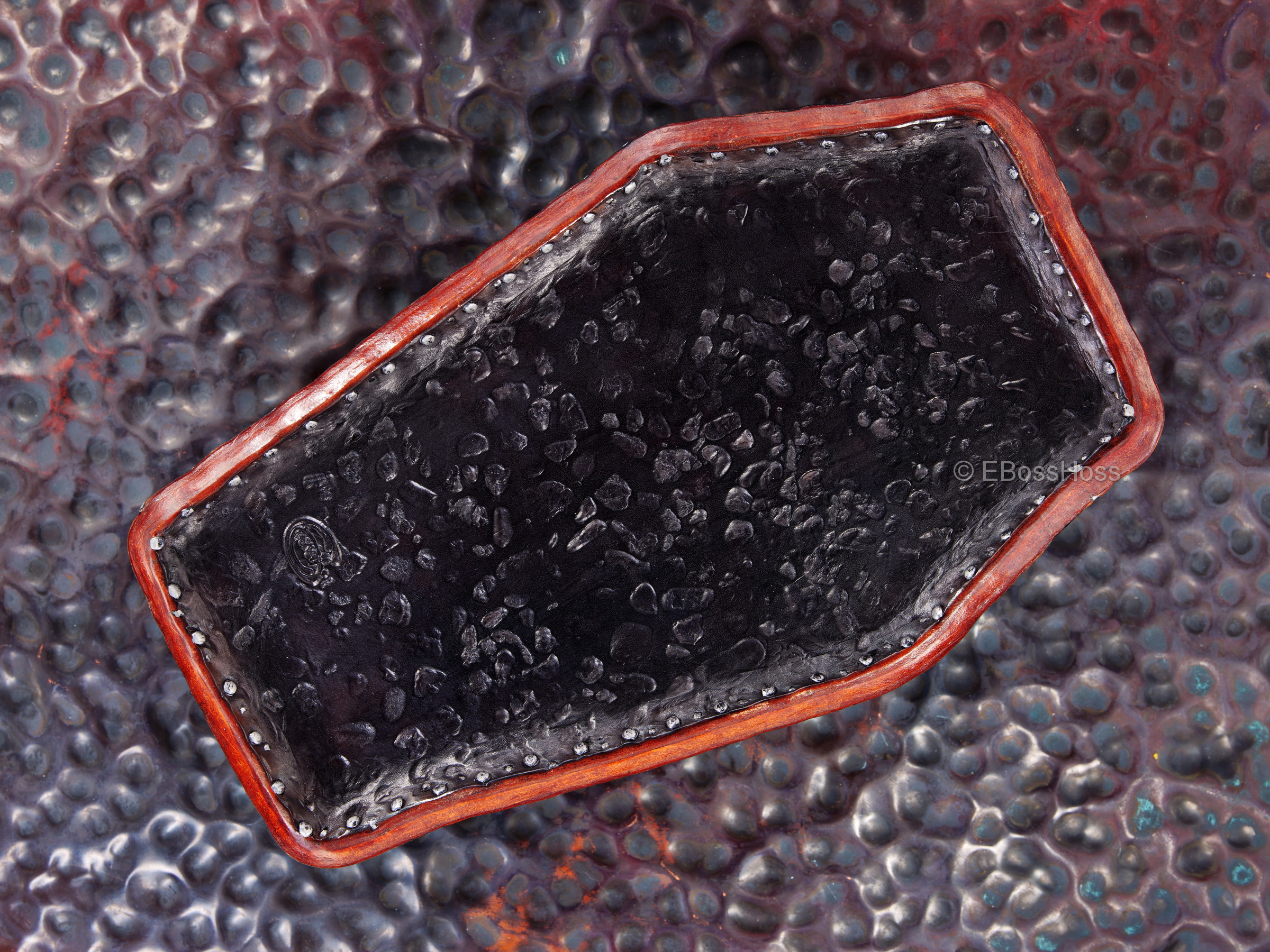 Starlingear Hand-made Alligator Coffin Box with Gator Hinges by Greg Everett, Leathersmith