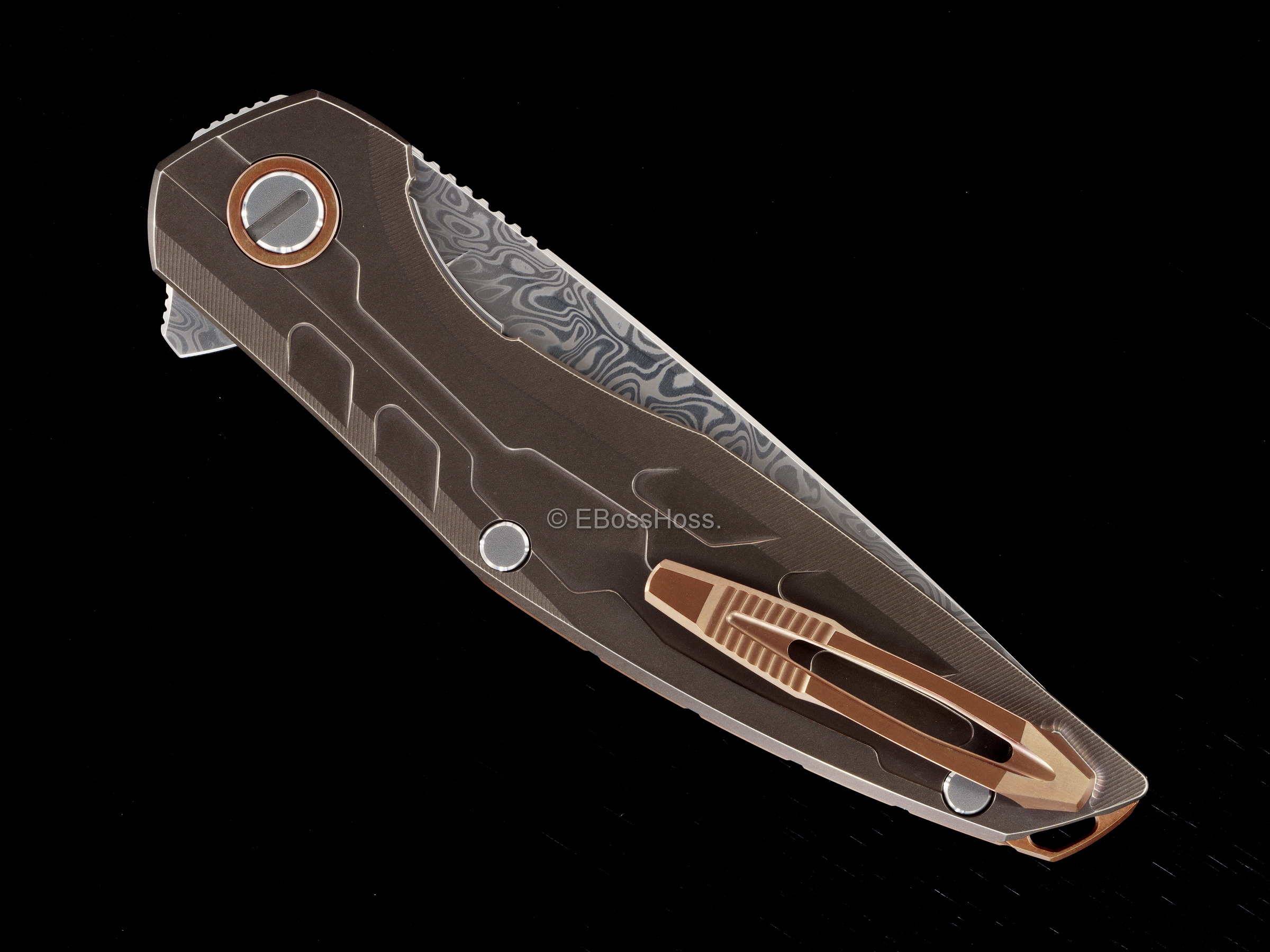 Sergey Shirogorov Custom Division Model 111 TI Bronze Flipper