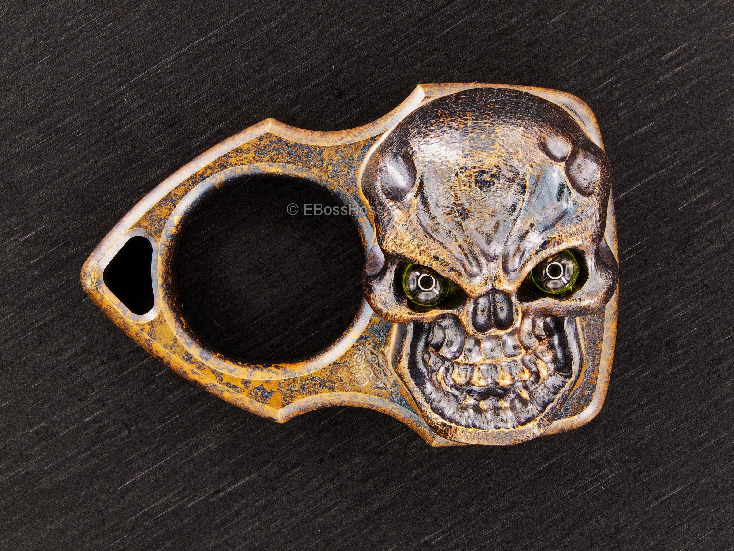 Obatake & Burch Collab -- a rare marked ONE Custom Pocket Pod - with a Vigilant Olive Green Goliath Hardness