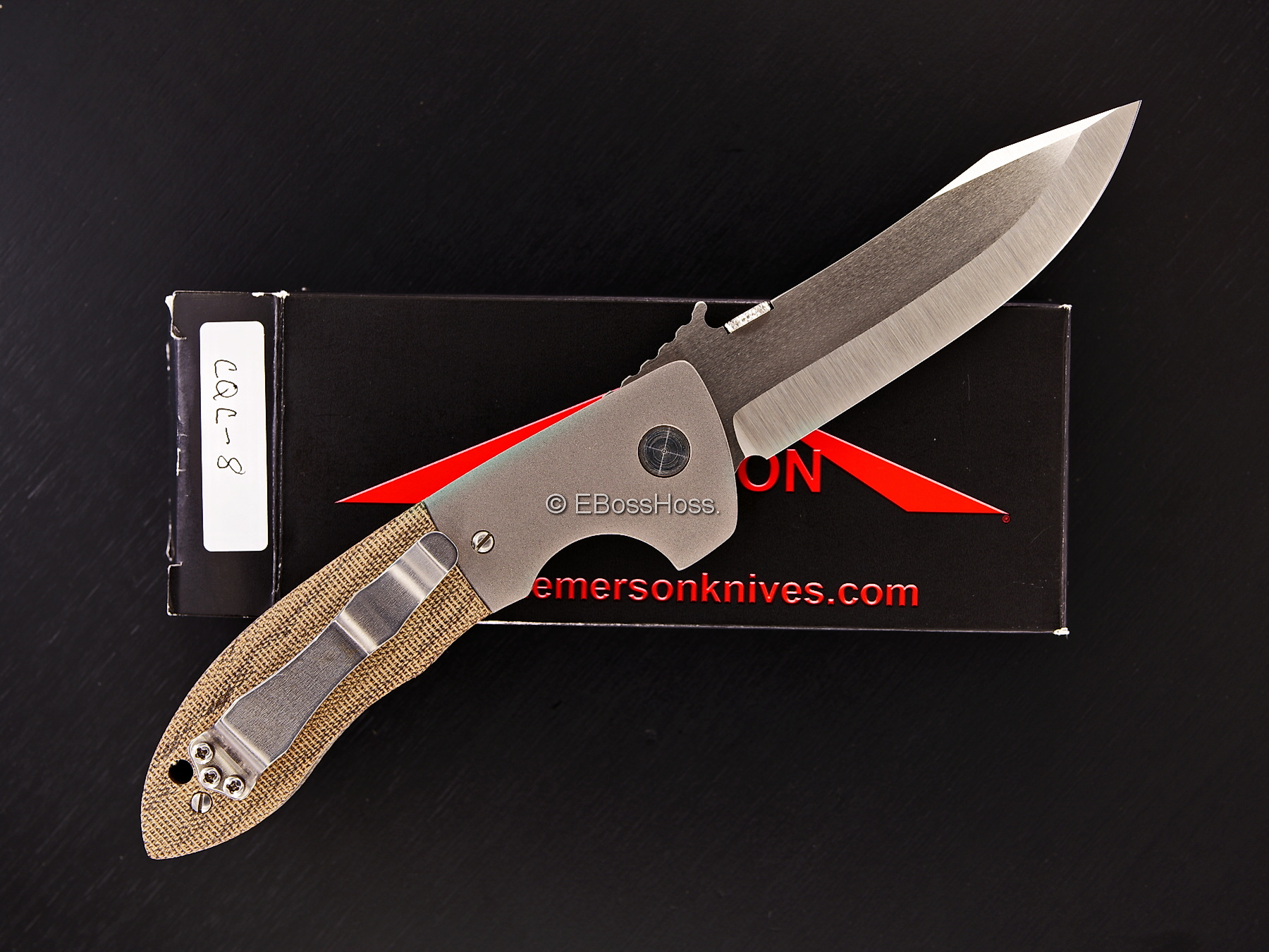 Ernie Emerson Custom Bolstered Waved CQC-8