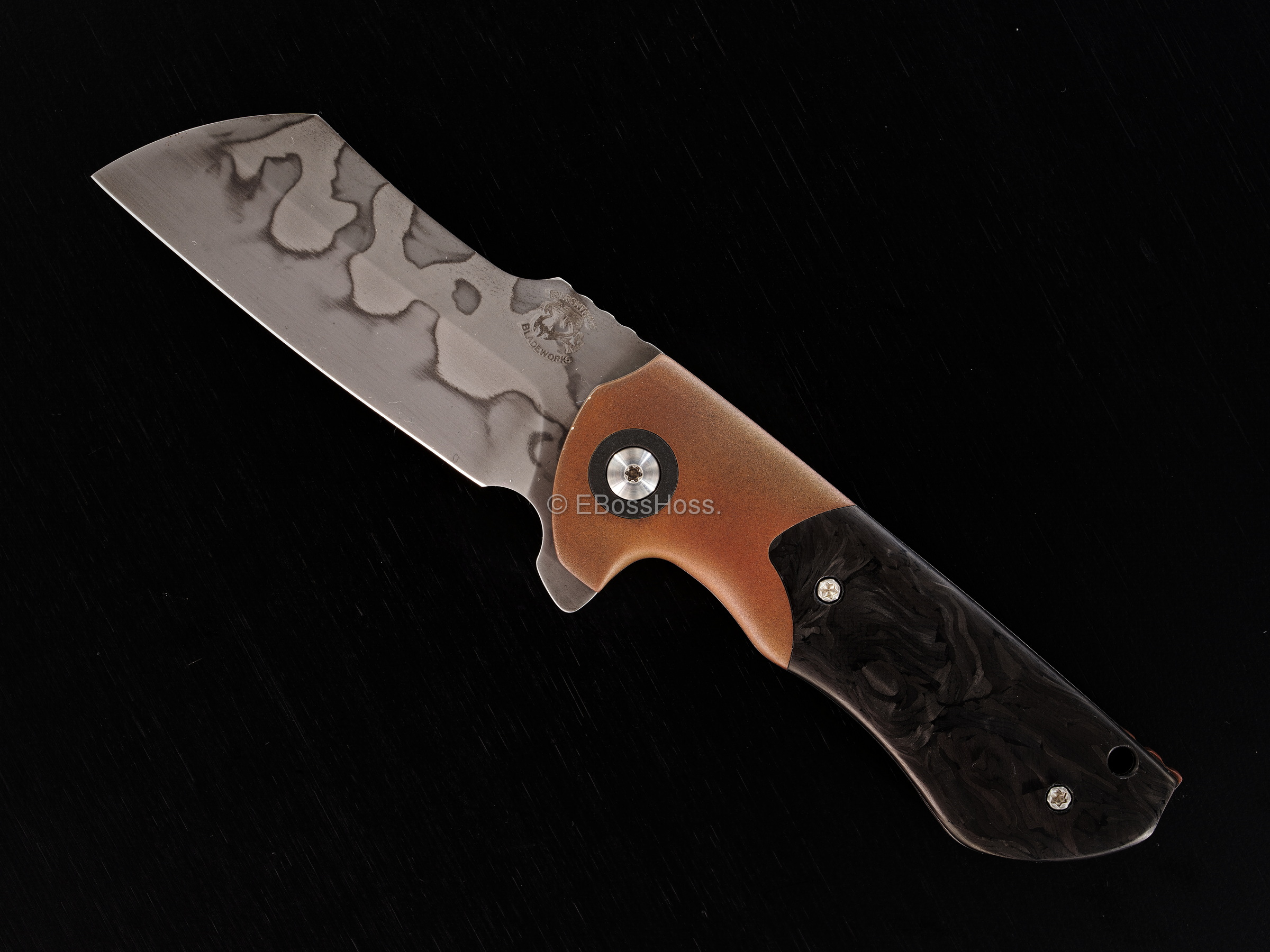 Michael Burch (Burchtree Bladeworks) Custom Very Deluxe Slim Dao Flipper