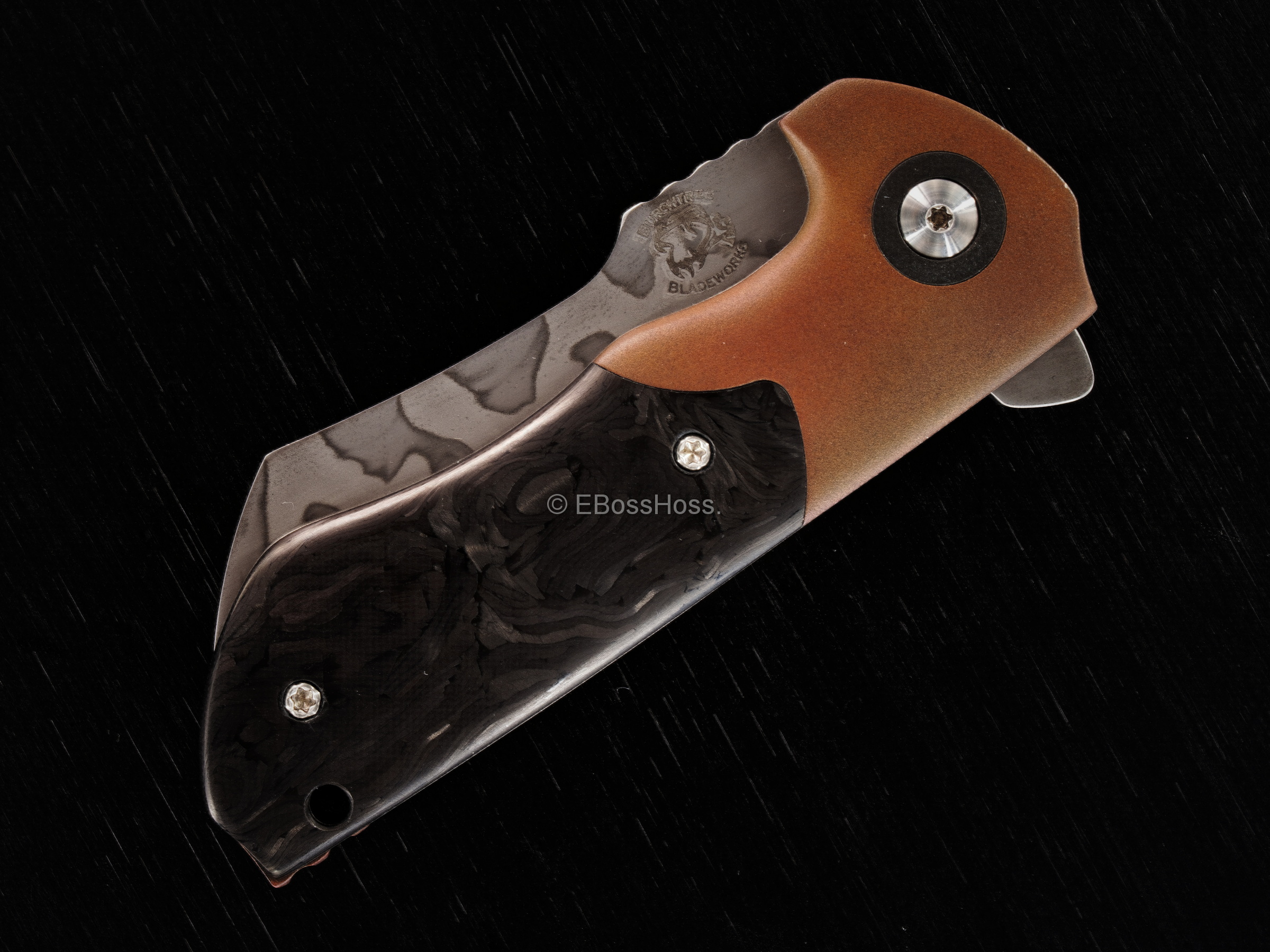 Michael Burch (Burchtree Bladeworks) Custom Very Deluxe Slim Dao Flipper