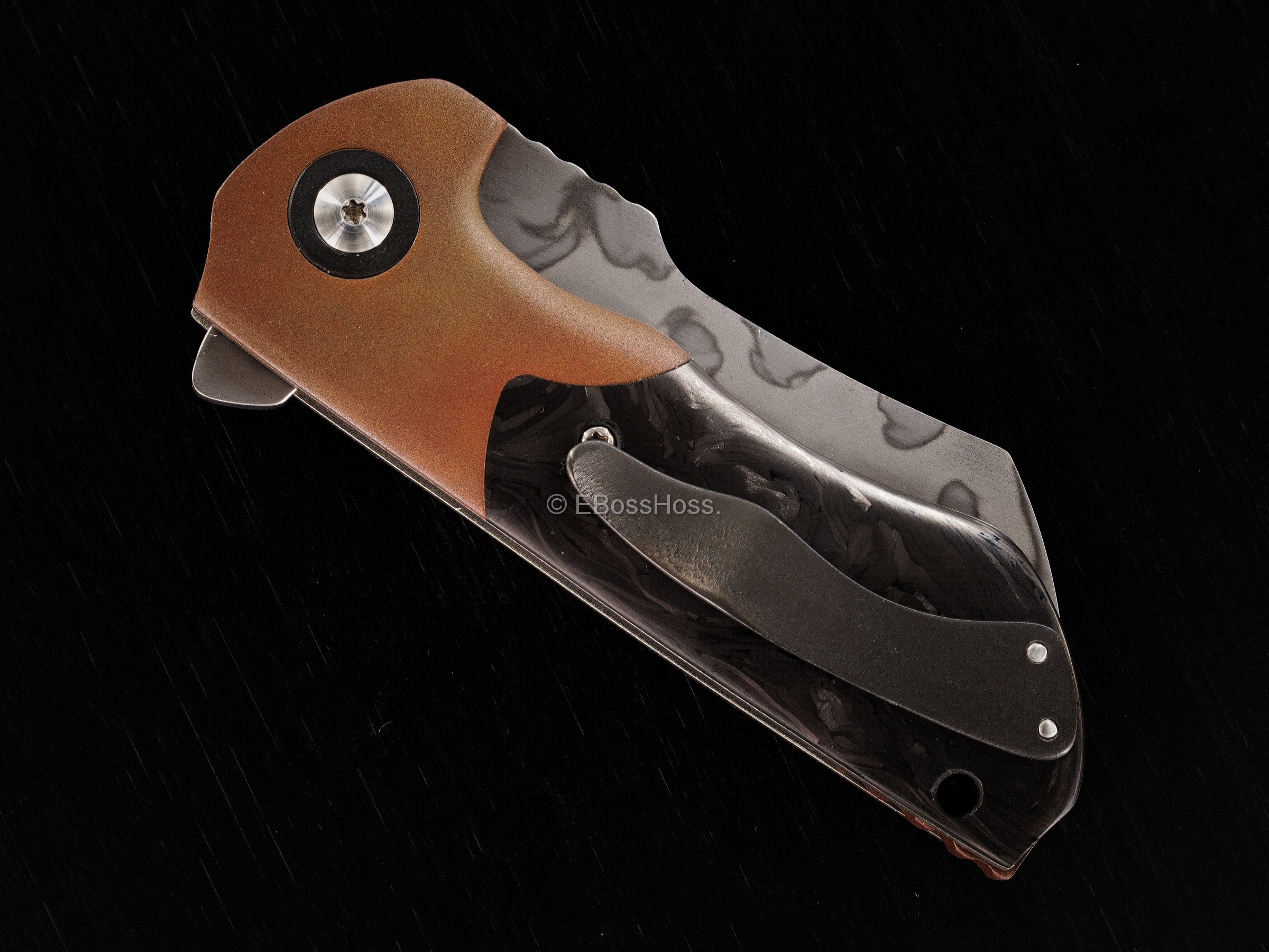 Michael Burch (Burchtree Bladeworks) Custom Very Deluxe Slim Dao Flipper