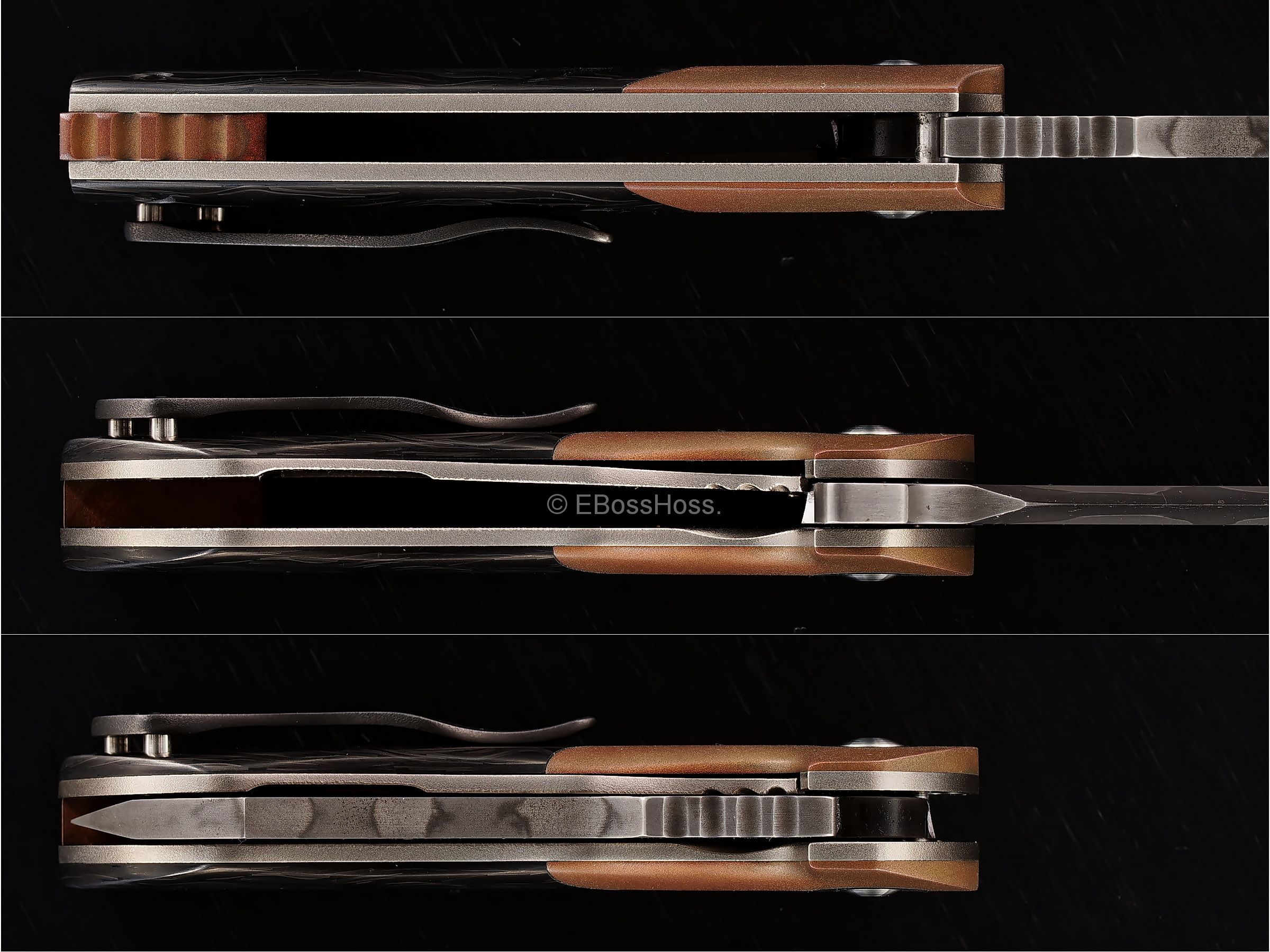 Michael Burch (Burchtree Bladeworks) Custom Very Deluxe Slim Dao Flipper