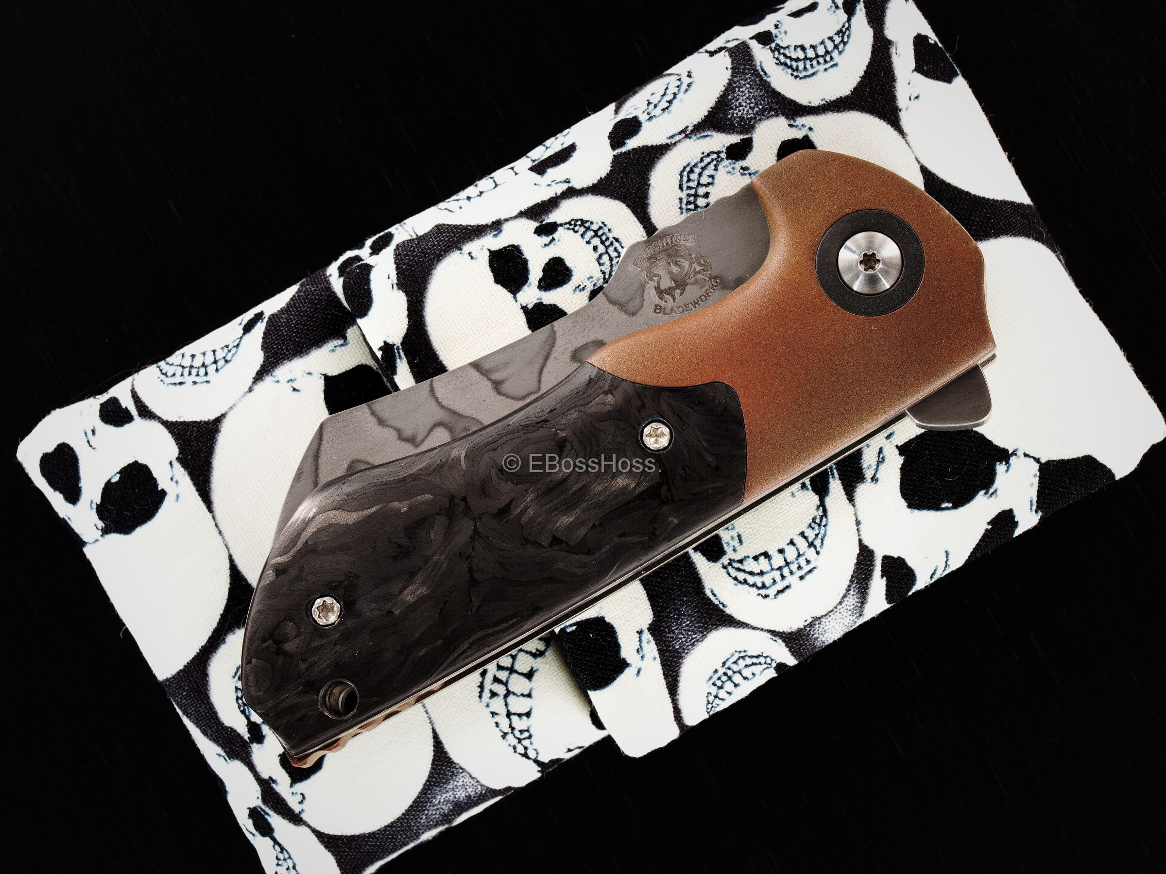 Michael Burch (Burchtree Bladeworks) Custom Very Deluxe Slim Dao Flipper