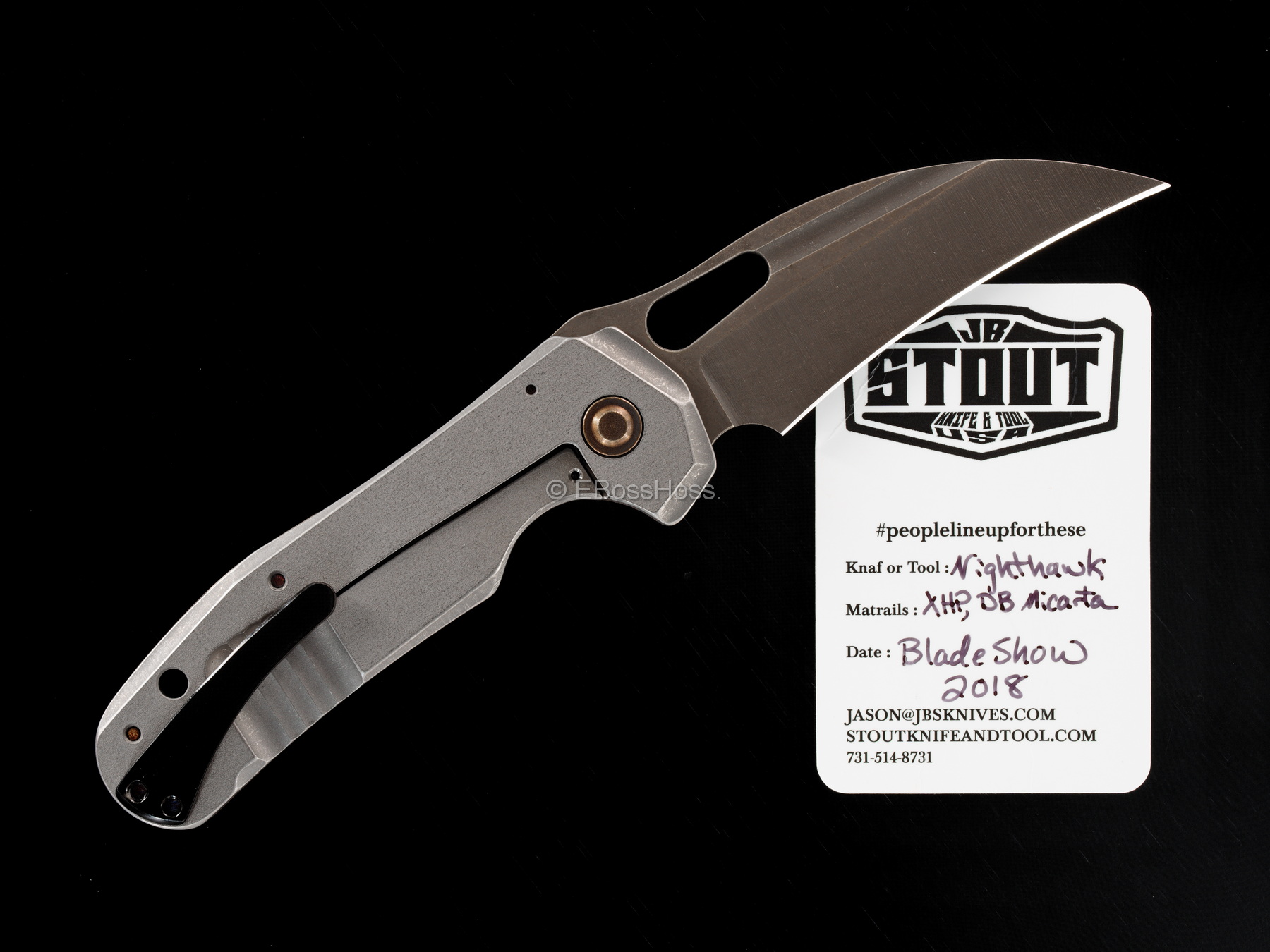 JB Stout Custom Nighthawk Framelock Folder