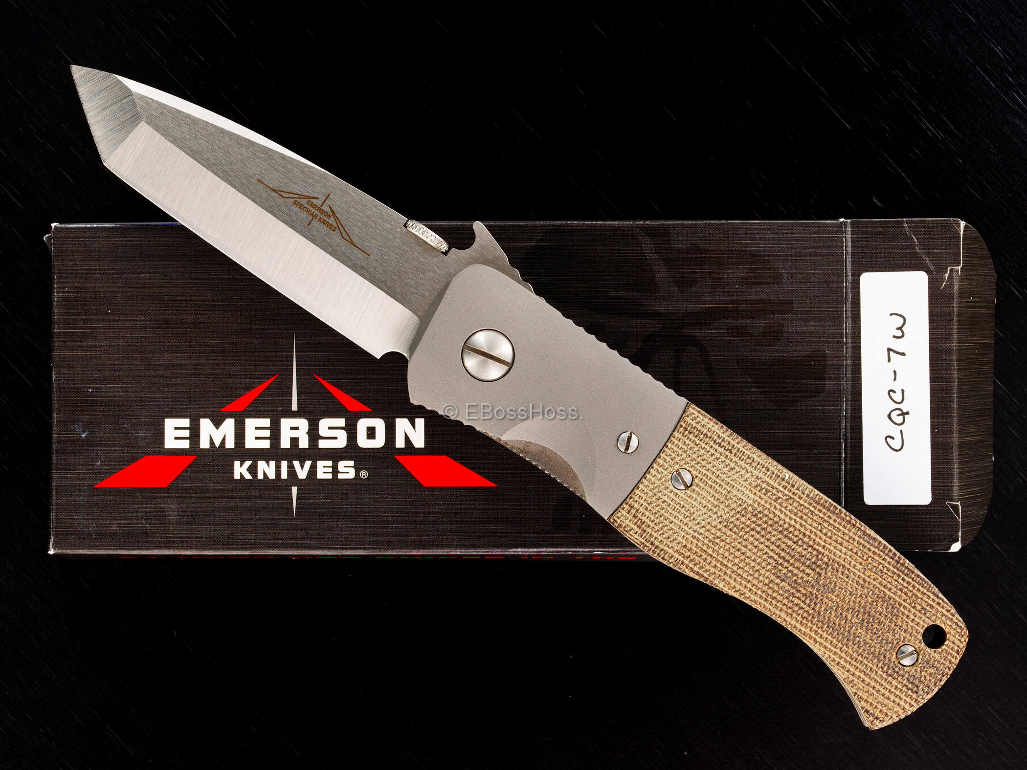 Ernie Emerson Custom Bolstered CQC-7 Waved