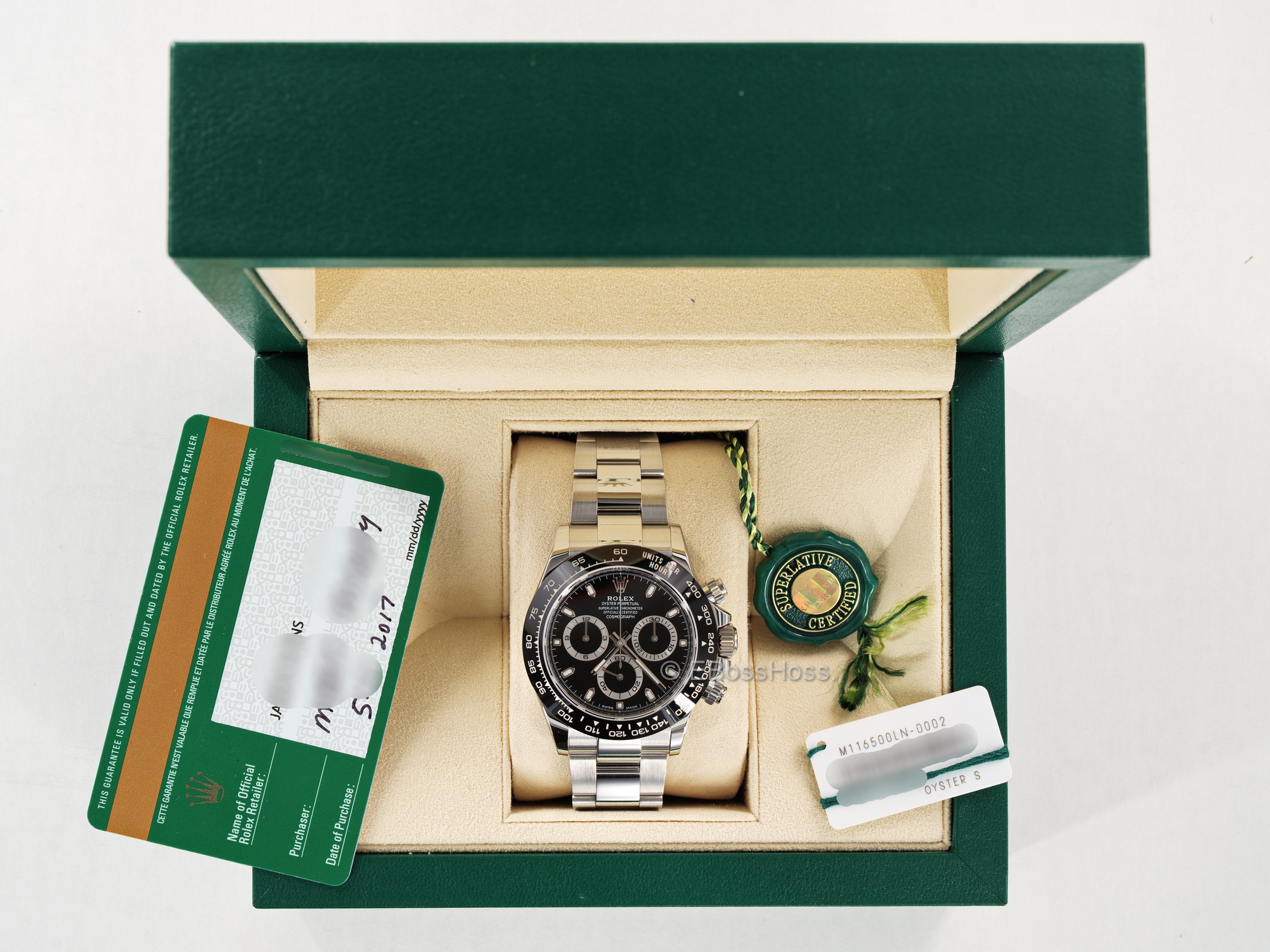 ROLEX SS Ceramic-Bezel Daytona - Ref 116500LN