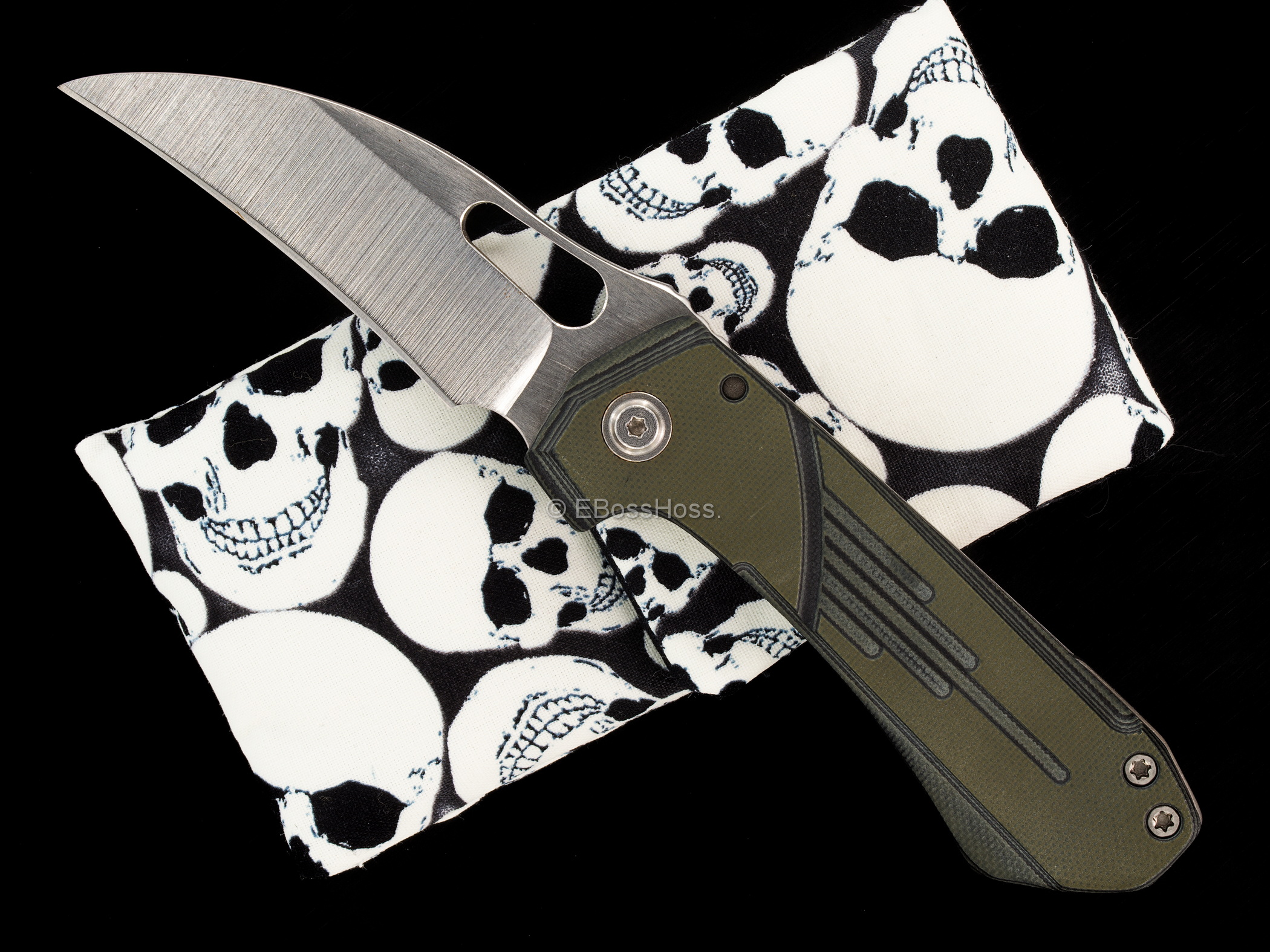 JB Stout Custom Levaihawk Framelock Folder