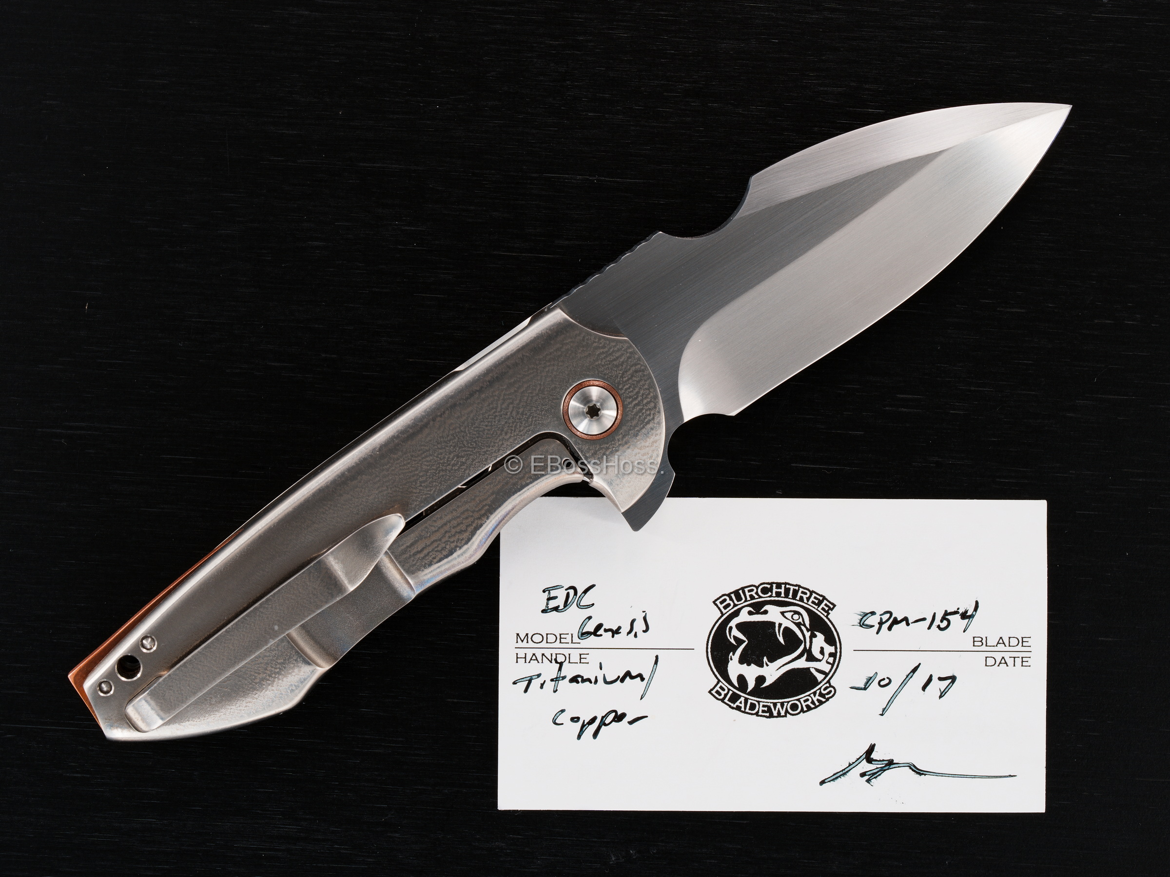 Michael Burch Custom EDC Genesis Framelock Flipper