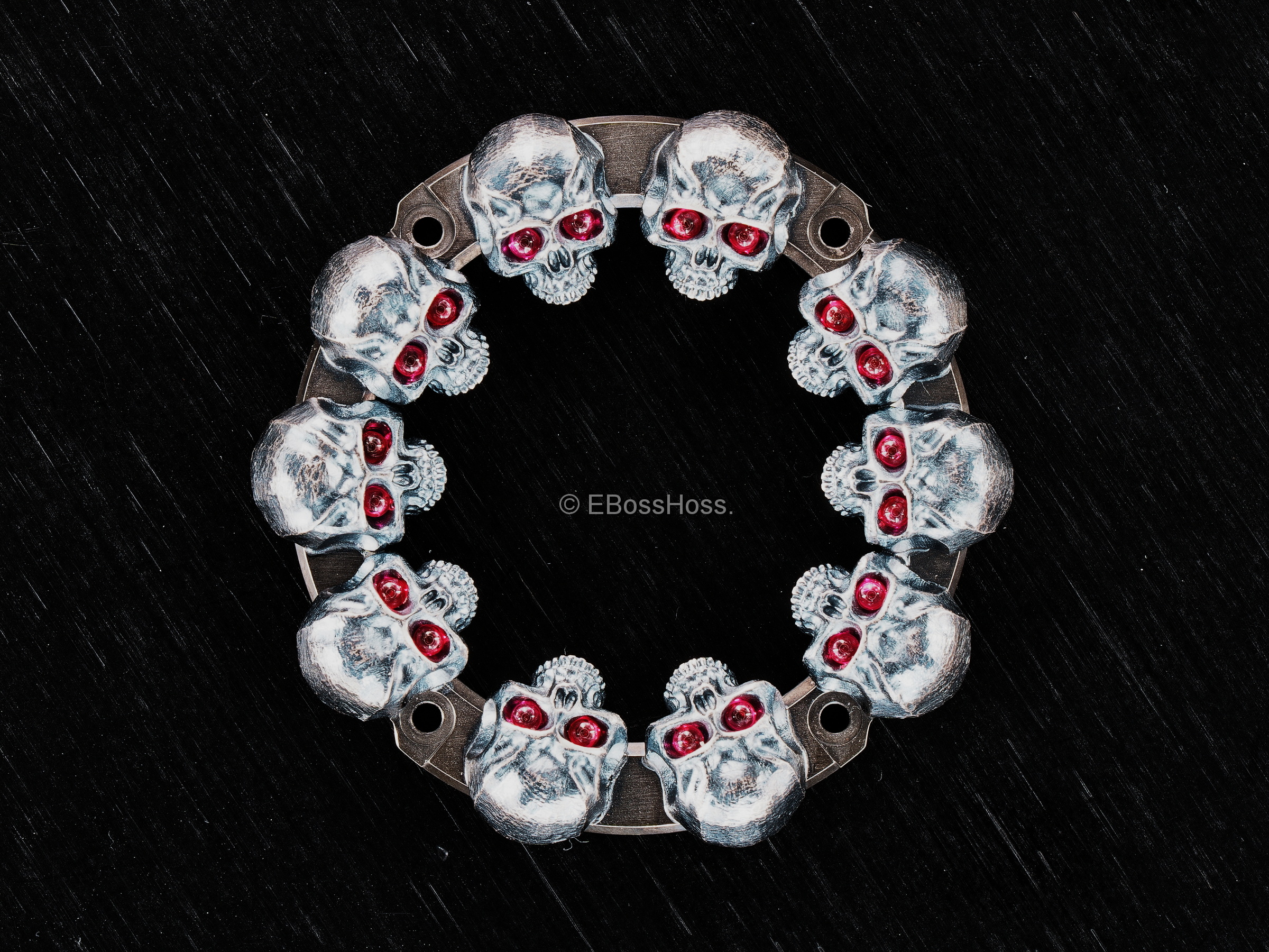 Steel Flame Custom Full Vigilant Skulls Bezel G-Shock - by Derrick Obatake