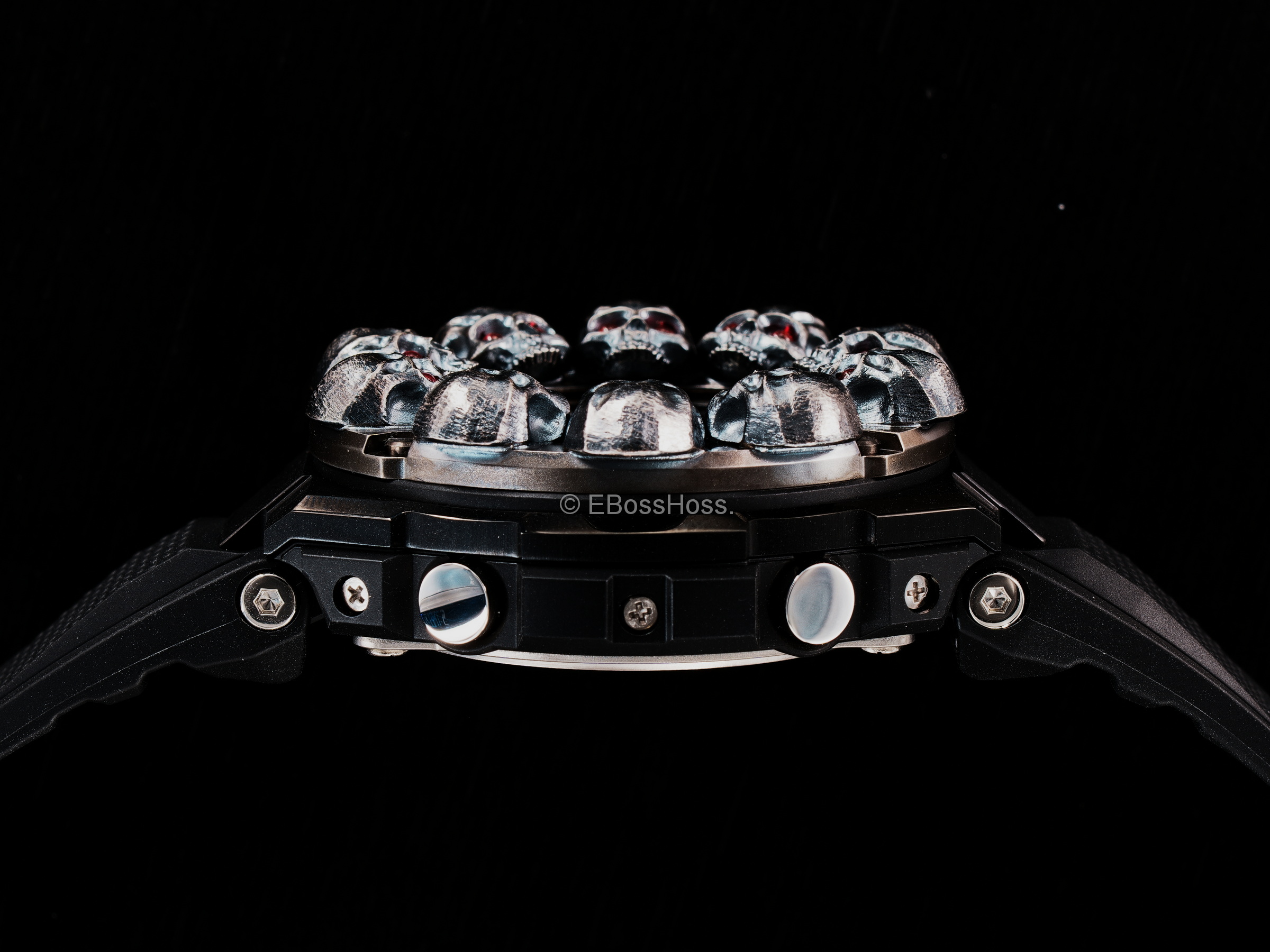 Steel Flame Custom Full Vigilant Skulls Bezel G-Shock - by Derrick Obatake