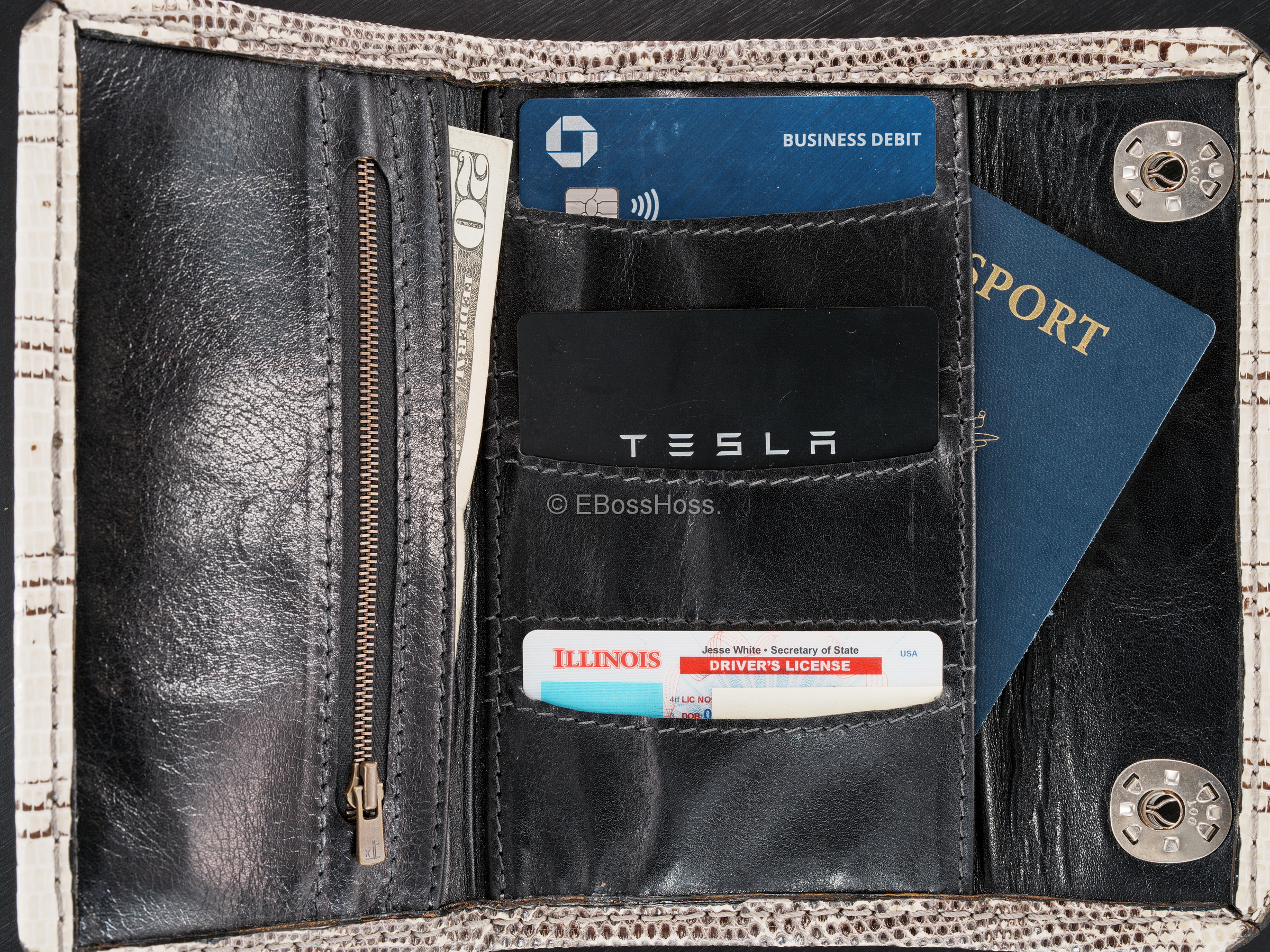 Starlingear 100 Year Hand-made Biker Wallet by Feely, (In-house Starlingear Leathersmith)