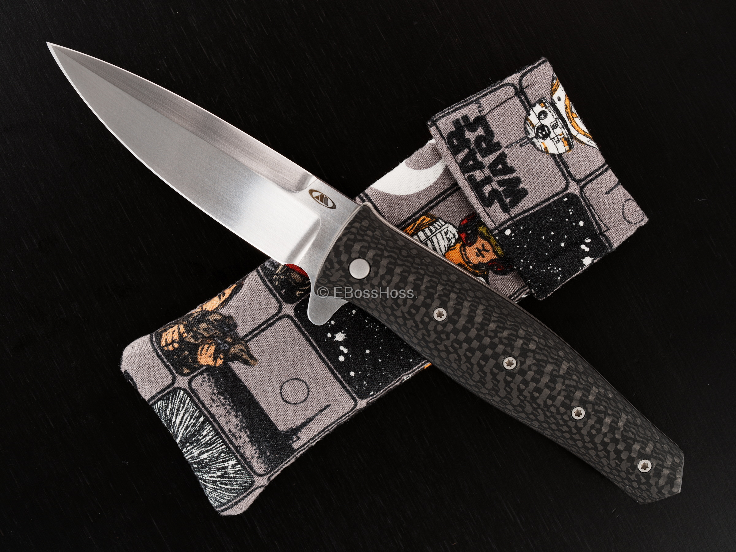 Tom Mayo Custom Deluxe Linerlock Dr Death Jr Flipper