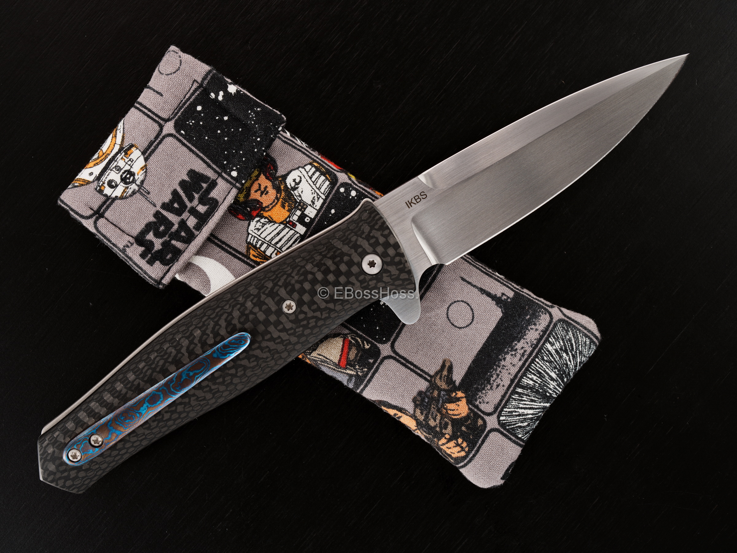 Tom Mayo Custom Deluxe Linerlock Dr Death Jr Flipper
