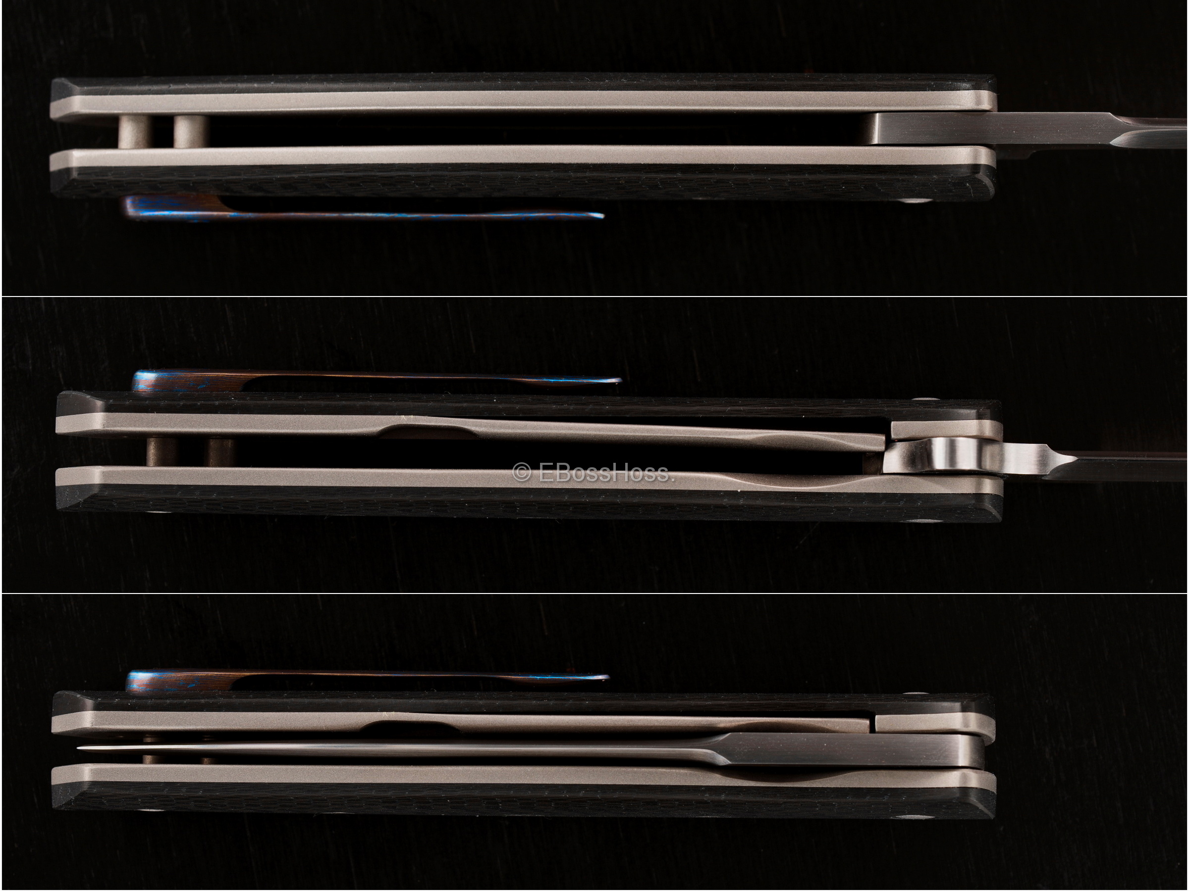 Tom Mayo Custom Deluxe Linerlock Dr Death Jr Flipper