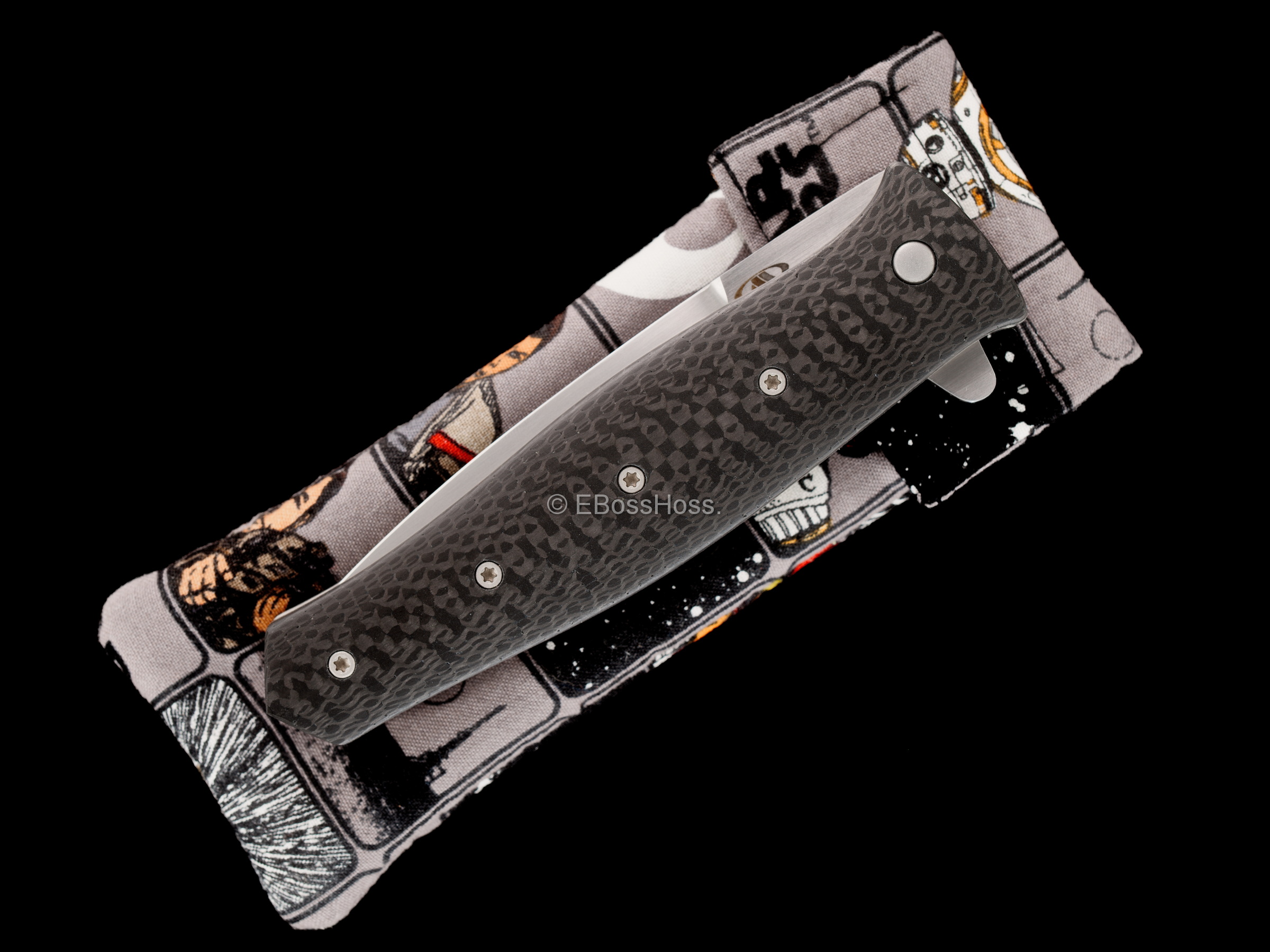 Tom Mayo Custom Deluxe Linerlock Dr Death Jr Flipper