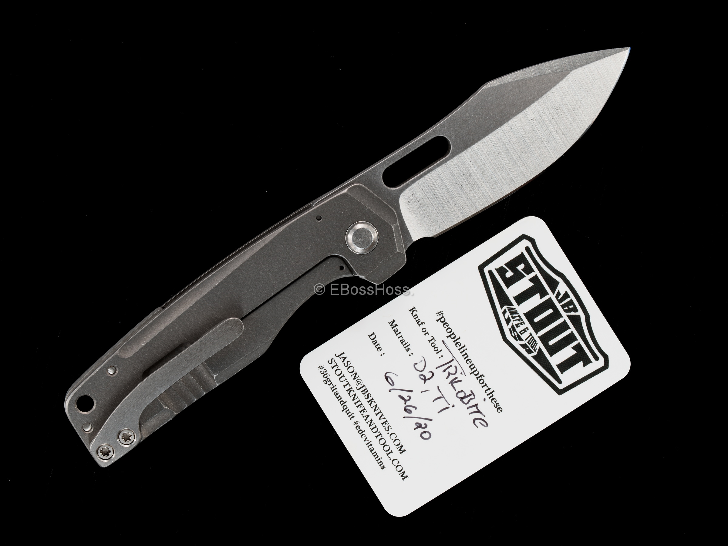 JB Stout Custom Trilobite Framelock