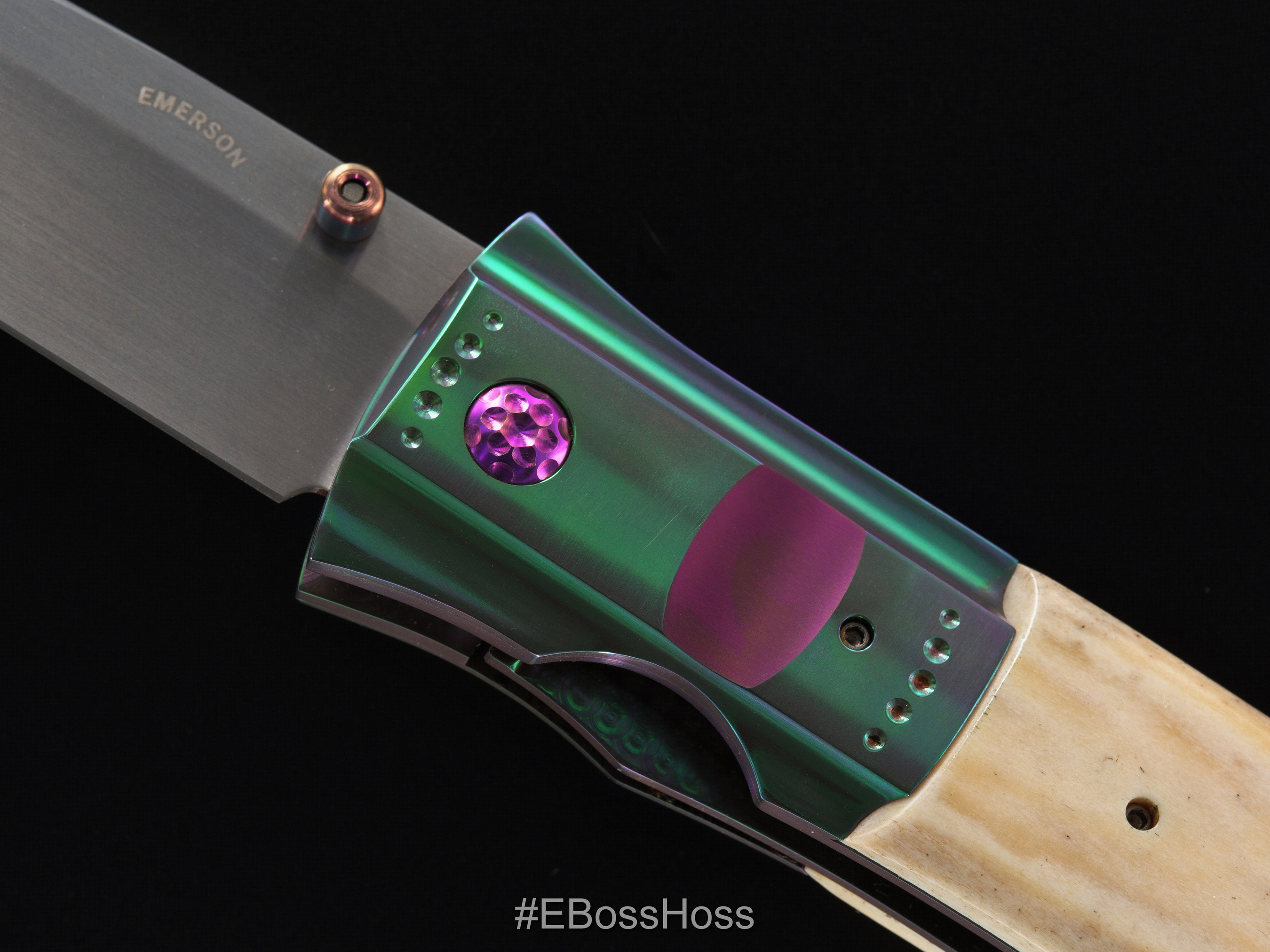 Ernie Emerson Custom Bolstered Halfmoon Pre-Prototype A116 ''Missing Link''