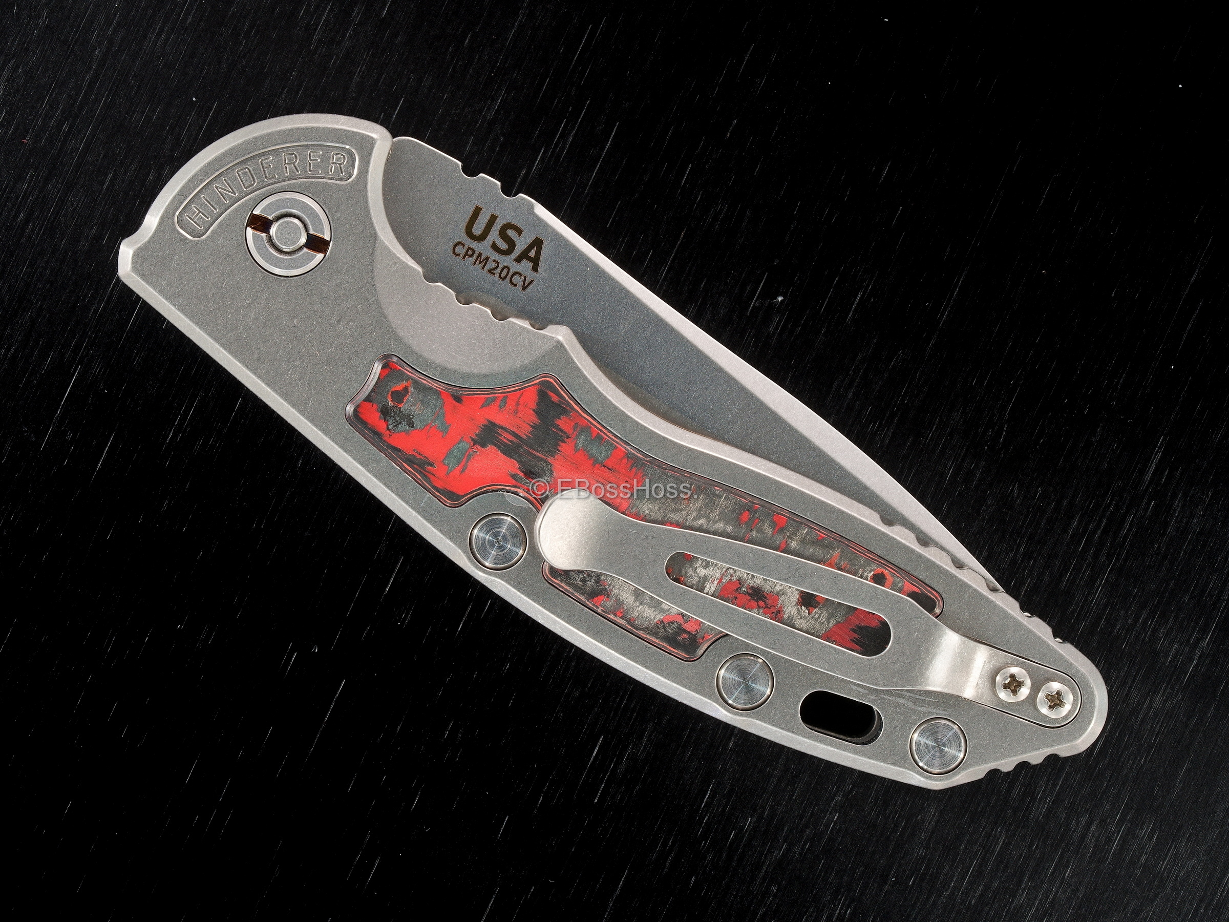 Rick Hinderer First-Release Auto XM-18 with Fat-Carbon Inlays