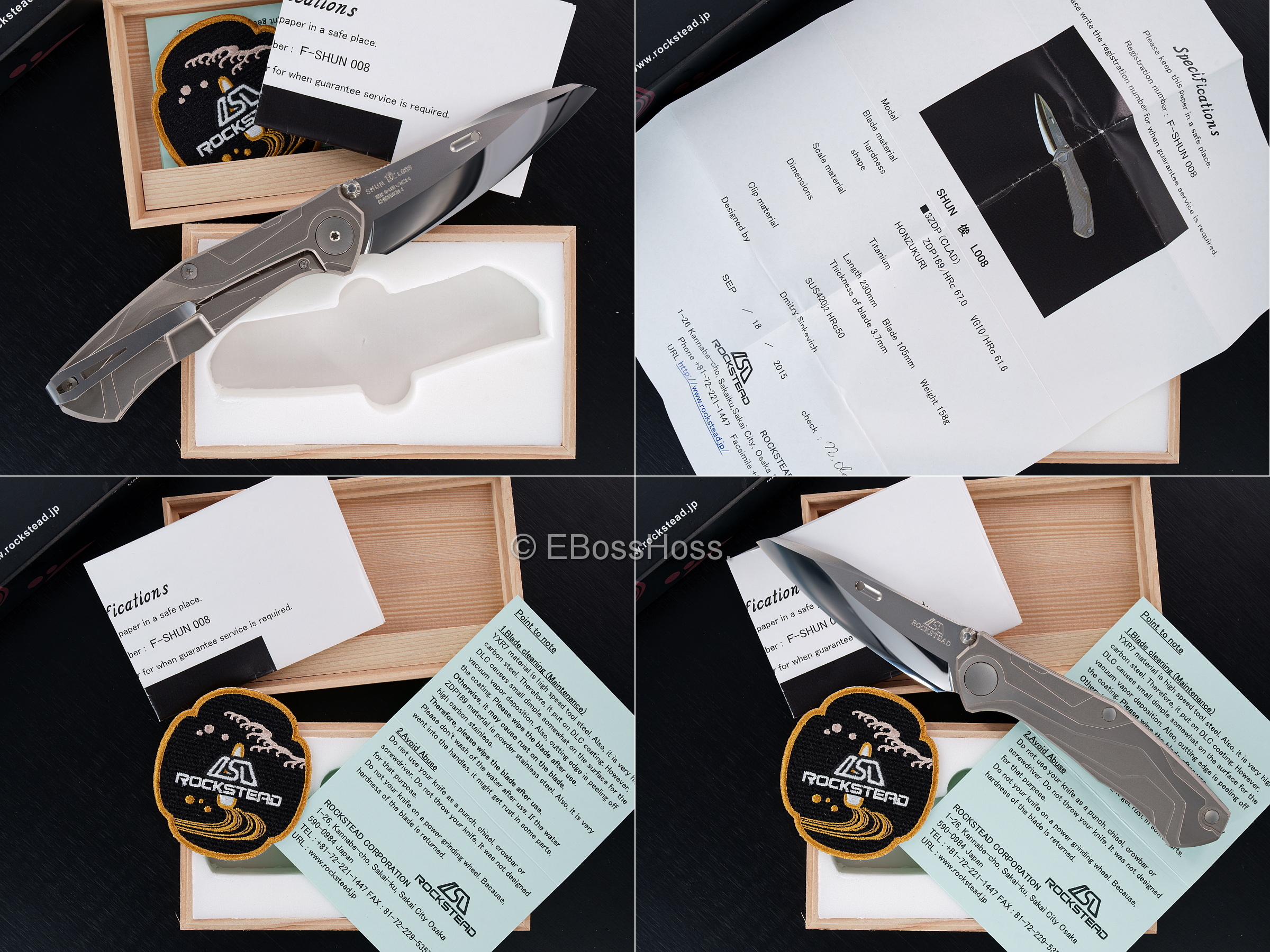 Dmitry Sinkivich Design Rockstead Shun Framelock