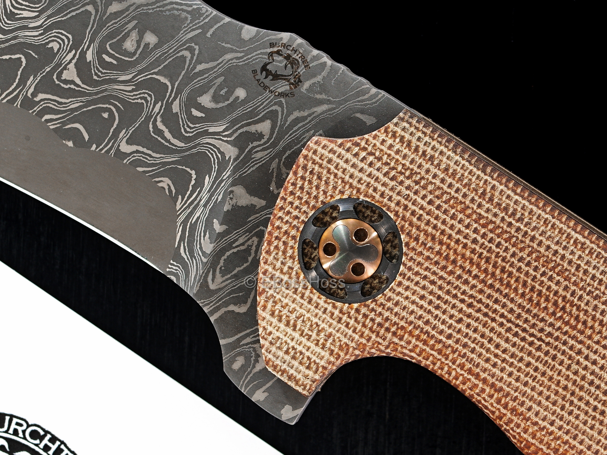 Burchtree Bladeworks Custom Deluxe No Name Flipper by Michael Burch