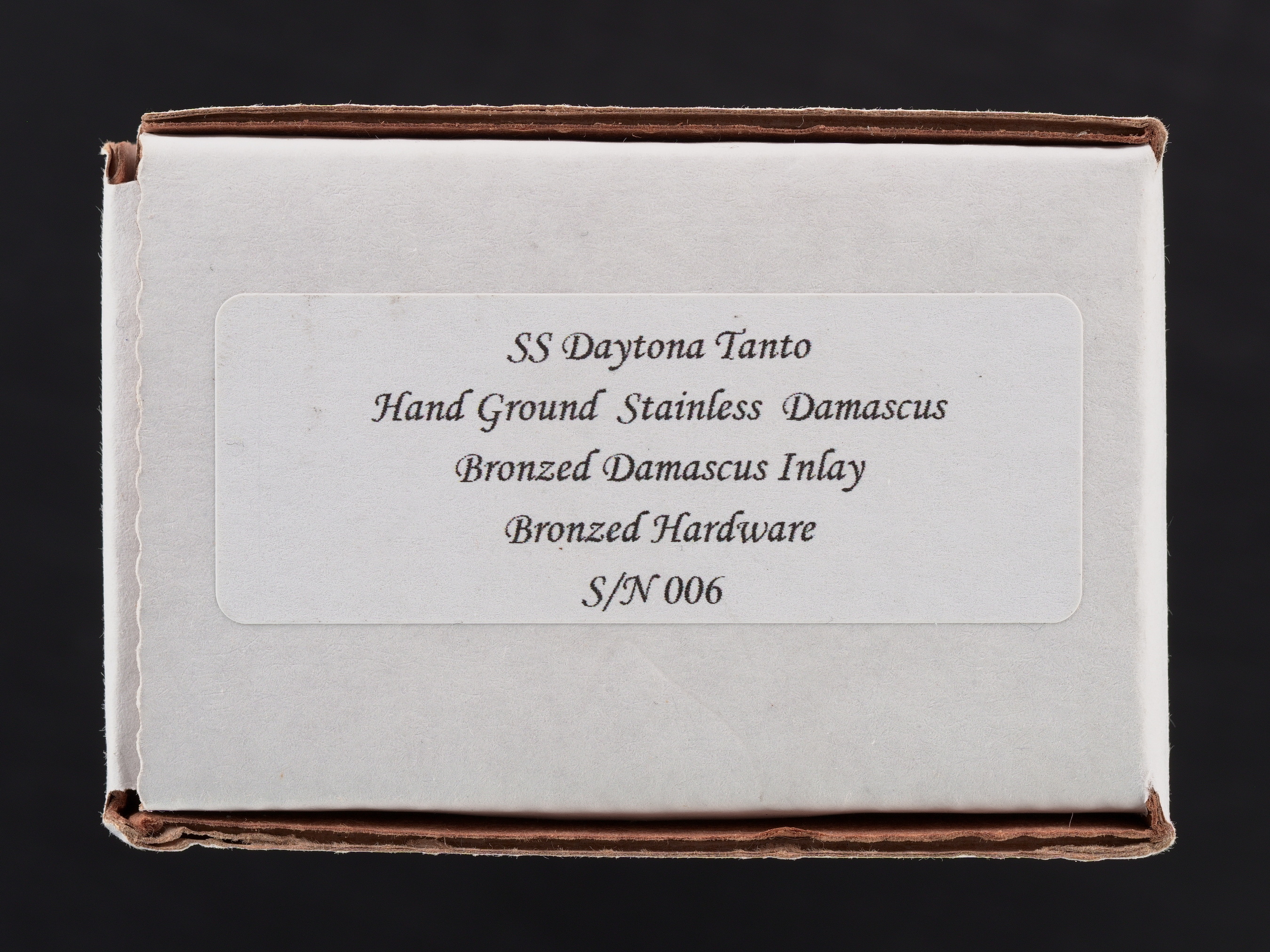 Tony Marfione Custom Deluxe SS Daytona Tanto Sn 006