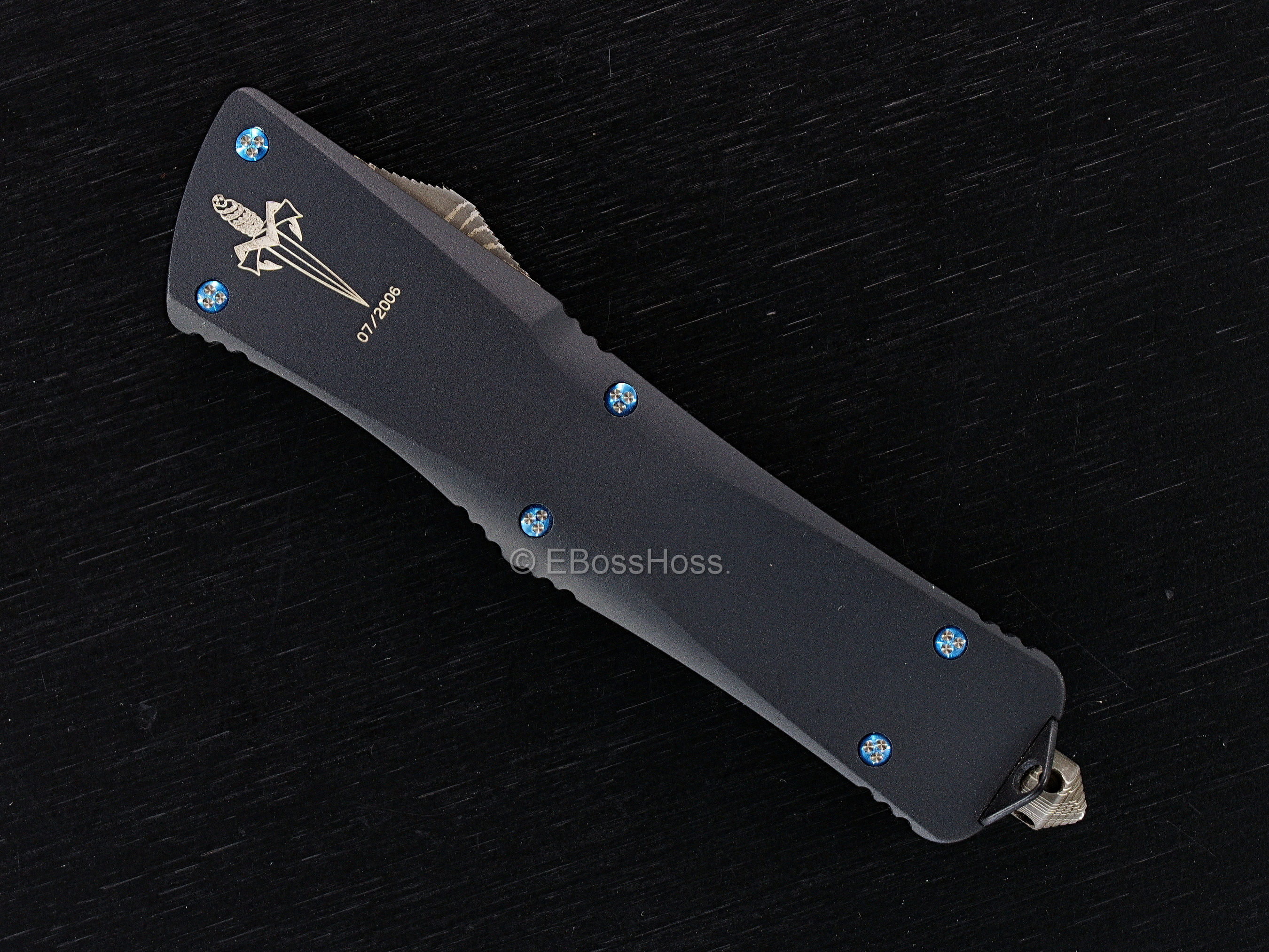 Tony Marfione Custom Troodon S/E Damascus - Serial 034
