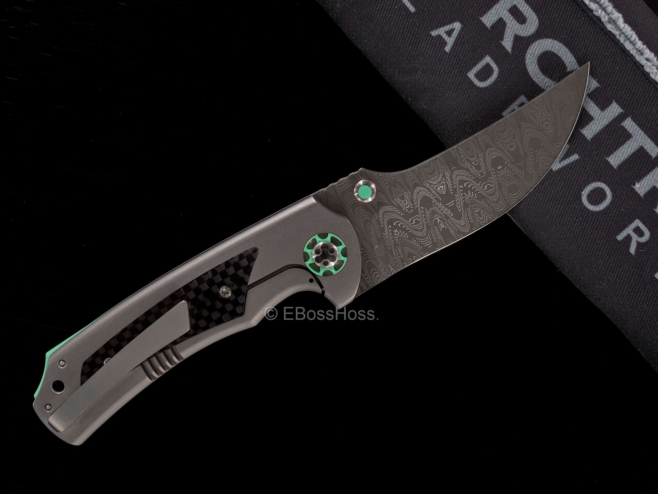 Michael Burch (Burchtree Bladeworks) Custom Deluxe Tiffany Persian Framelock