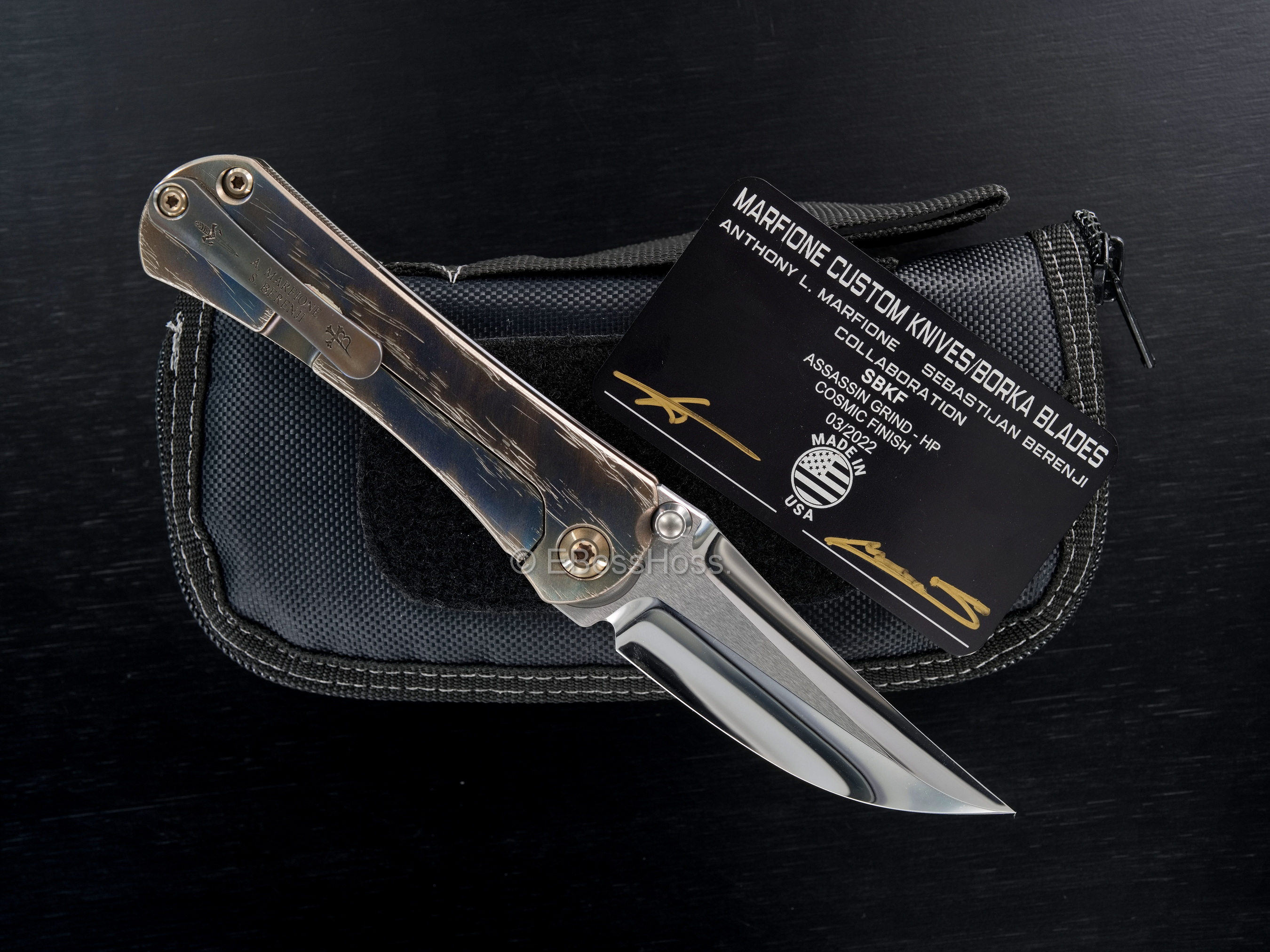 Marfione Custom Knives - Borka Blades Custom SBKF Assassin Collaboration
