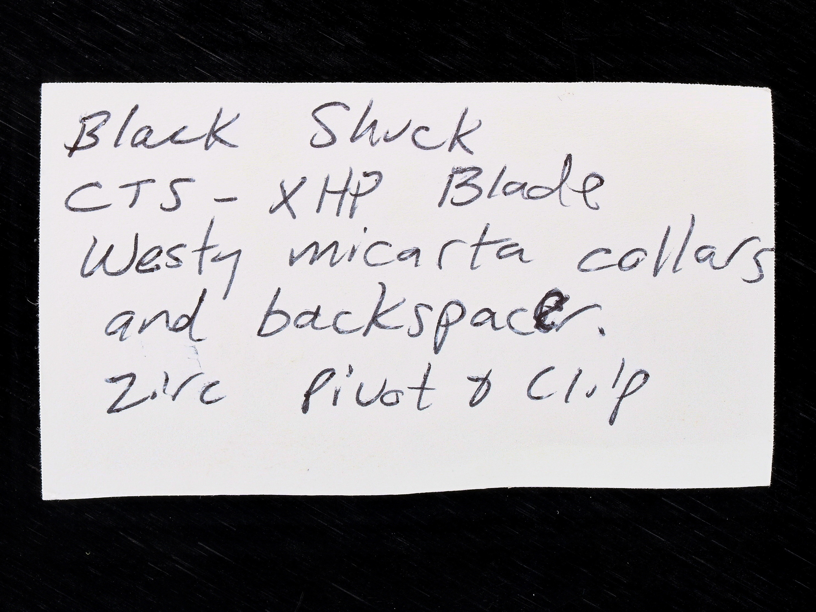 John Barker Custom Black Shuck Flipper