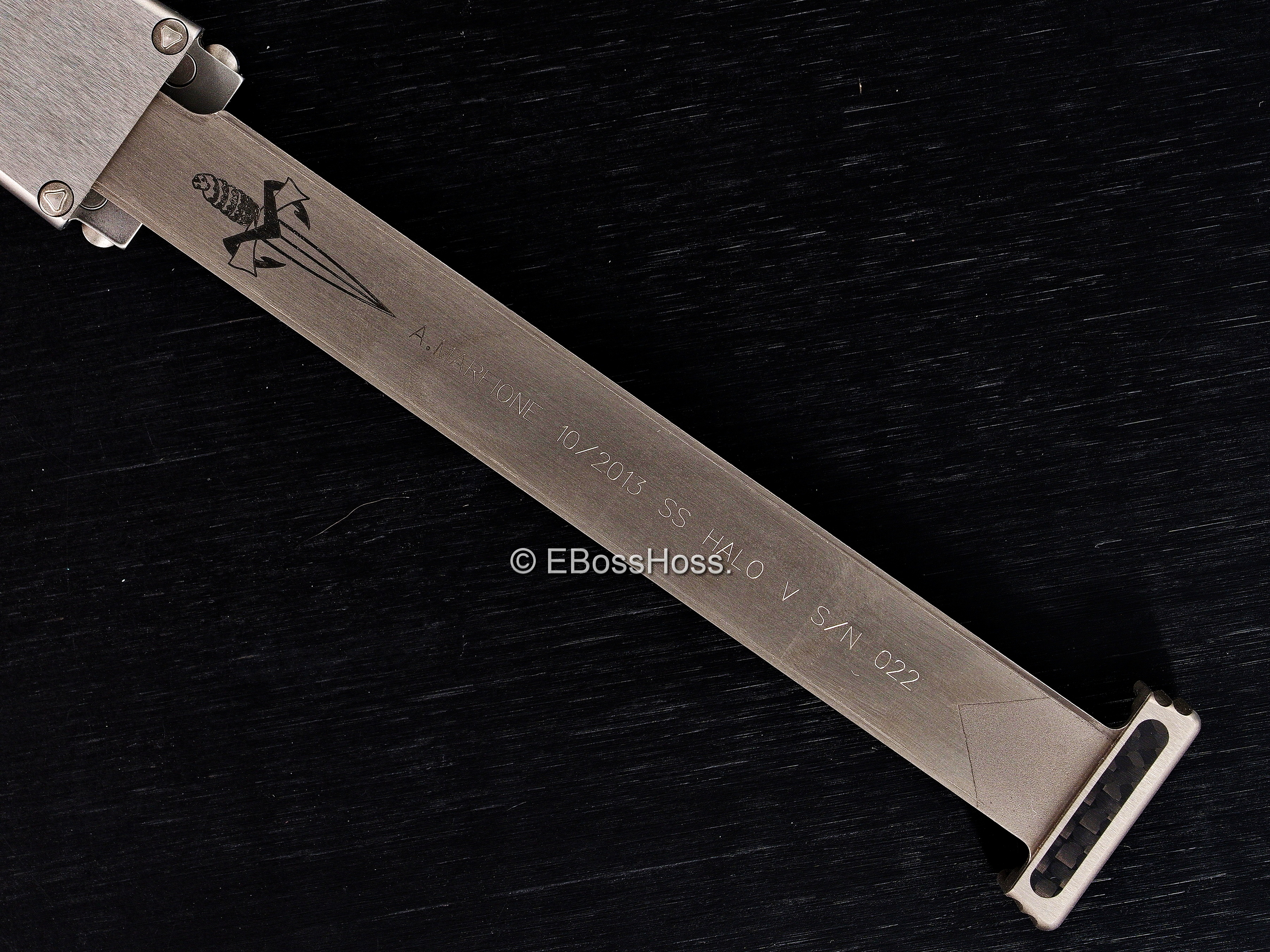 A. Marfione Custom Stainless Steel HALO V OTF