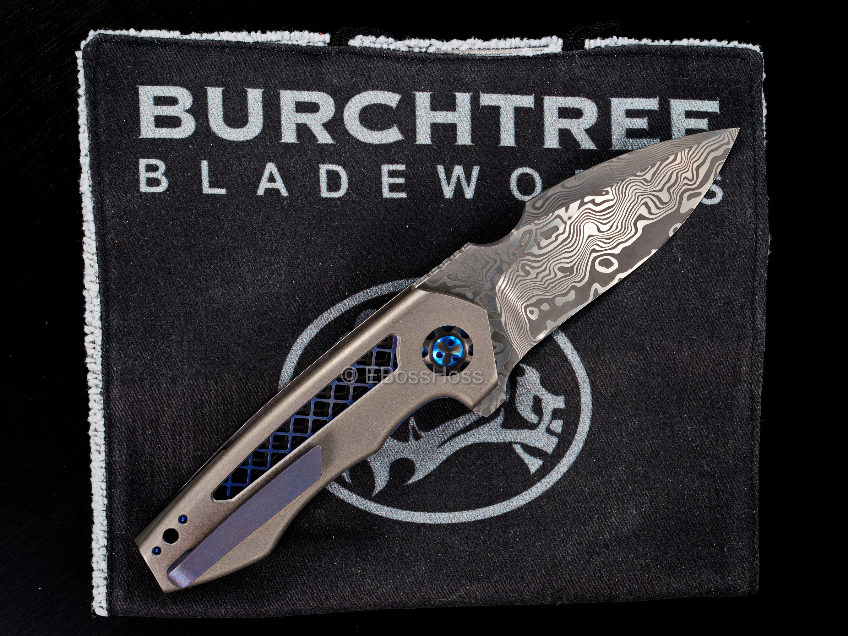 Michael Burch - Burchtree Bladeworks Custom Vented Dromos Inset-Lock Flipper