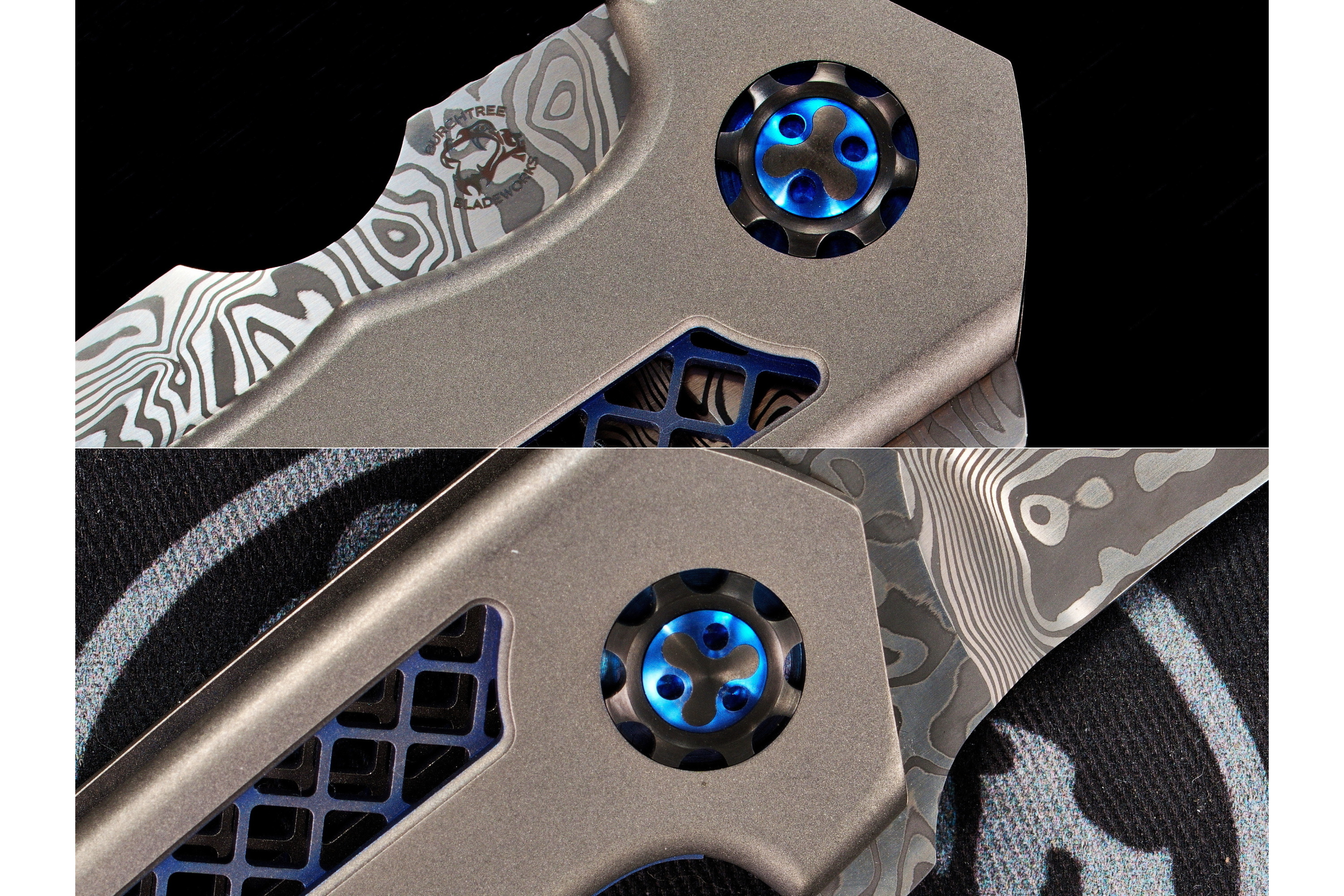 Michael Burch - Burchtree Bladeworks Custom Vented Dromos Inset-Lock Flipper