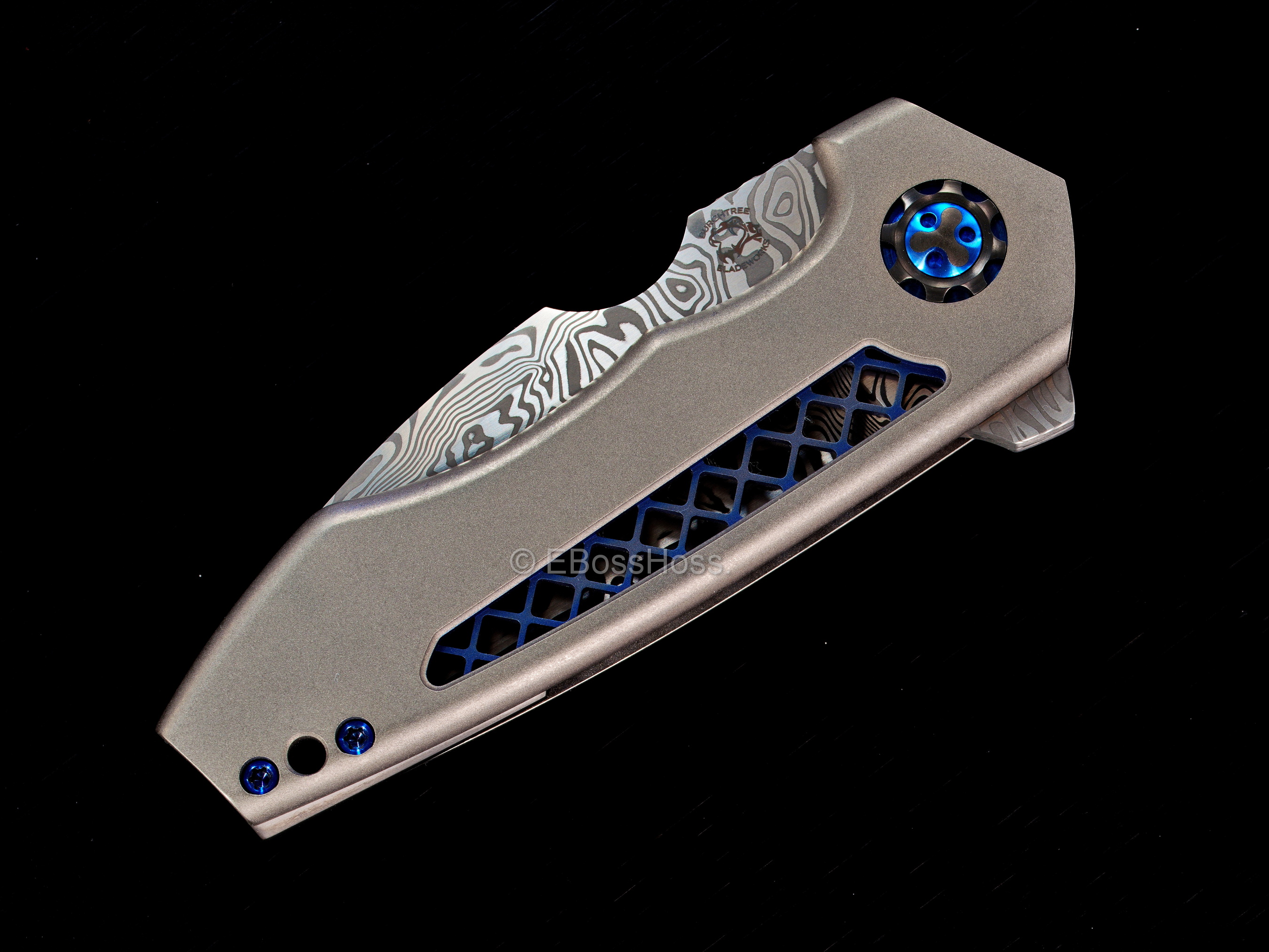 Michael Burch - Burchtree Bladeworks Custom Vented Dromos Inset-Lock Flipper