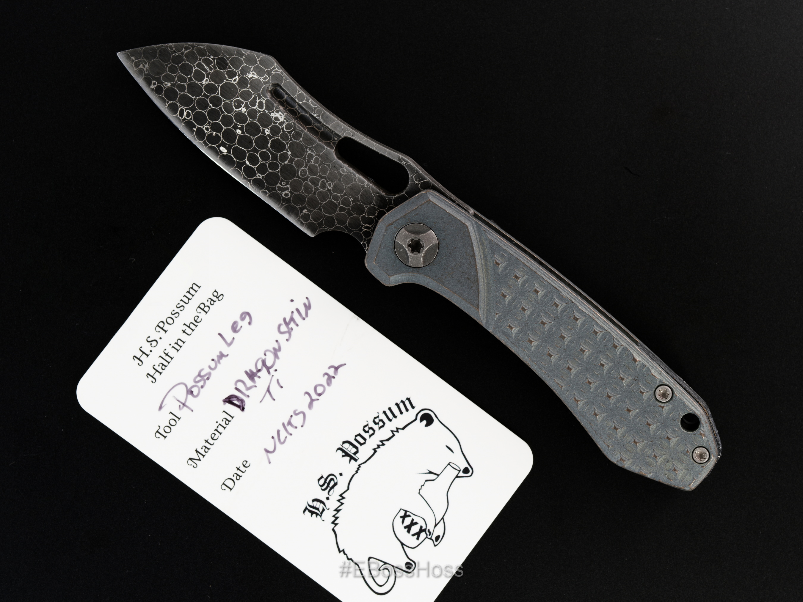 JB Stout Custom Dragonskin Possum Leg