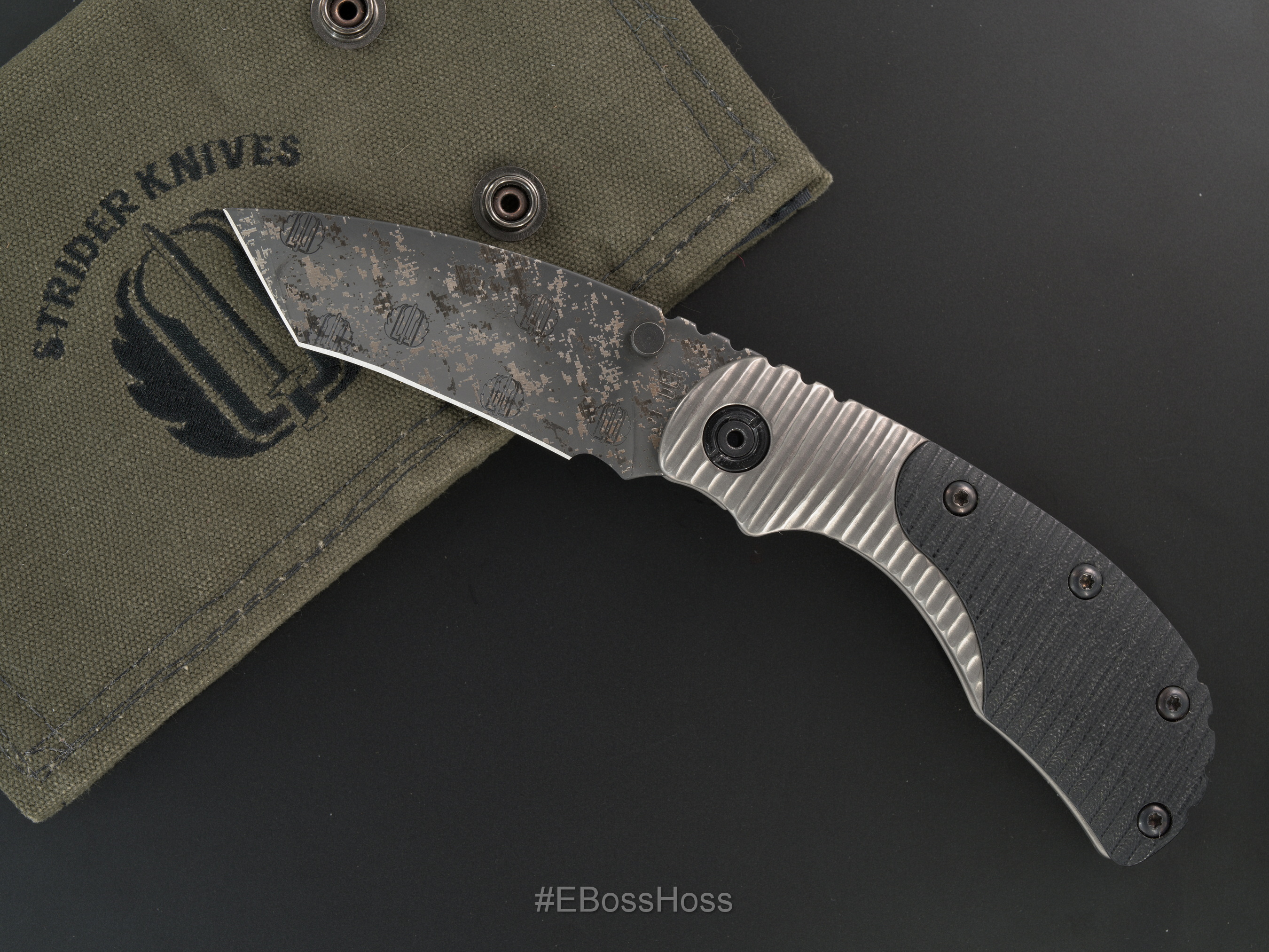 Strider Knives FWP Digi Camo Recurve Tanto Bolster-lock RCC