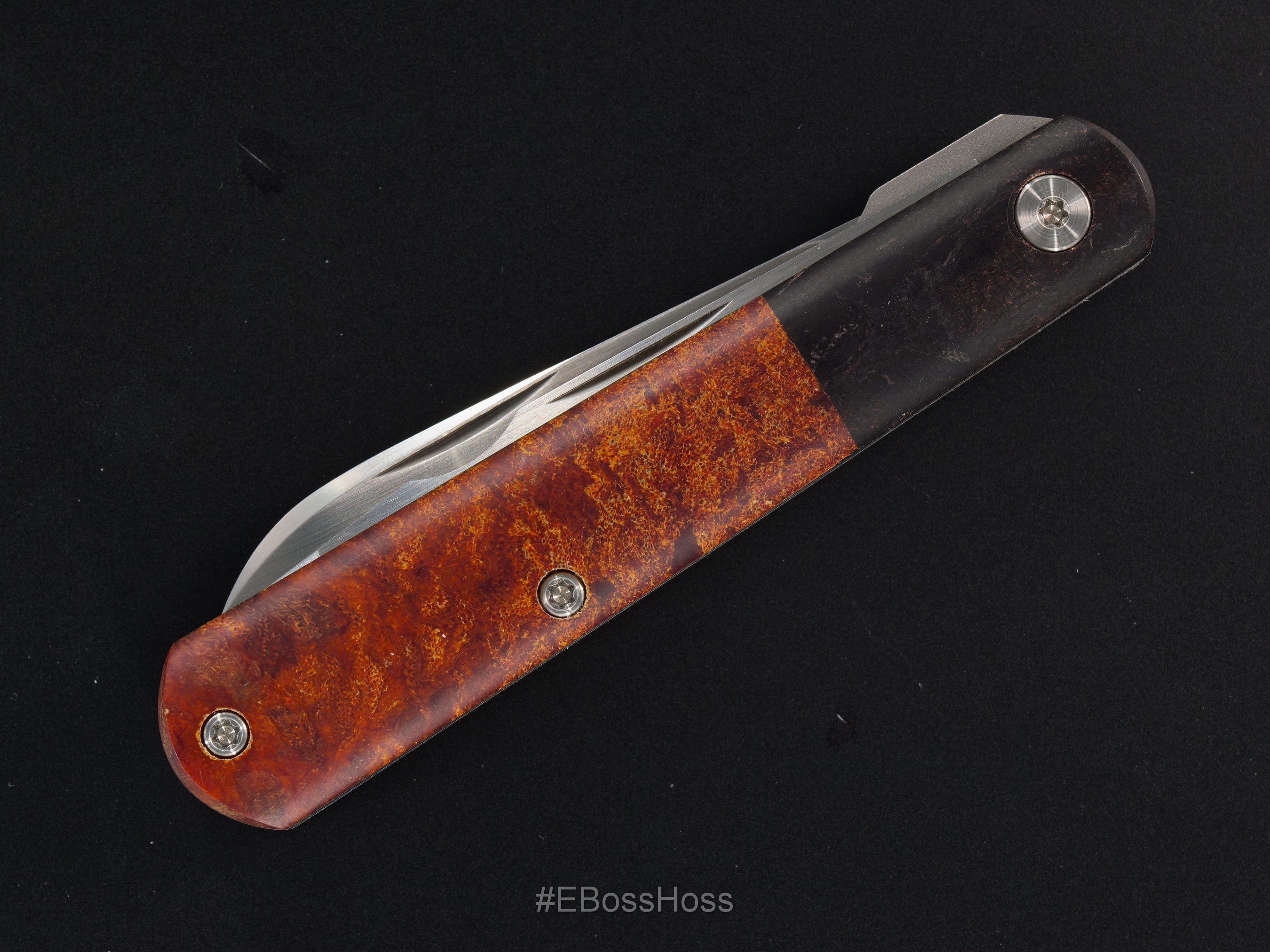 Jared Oeser Custom Electrikian 2-Blade Linerlock Slipjoint