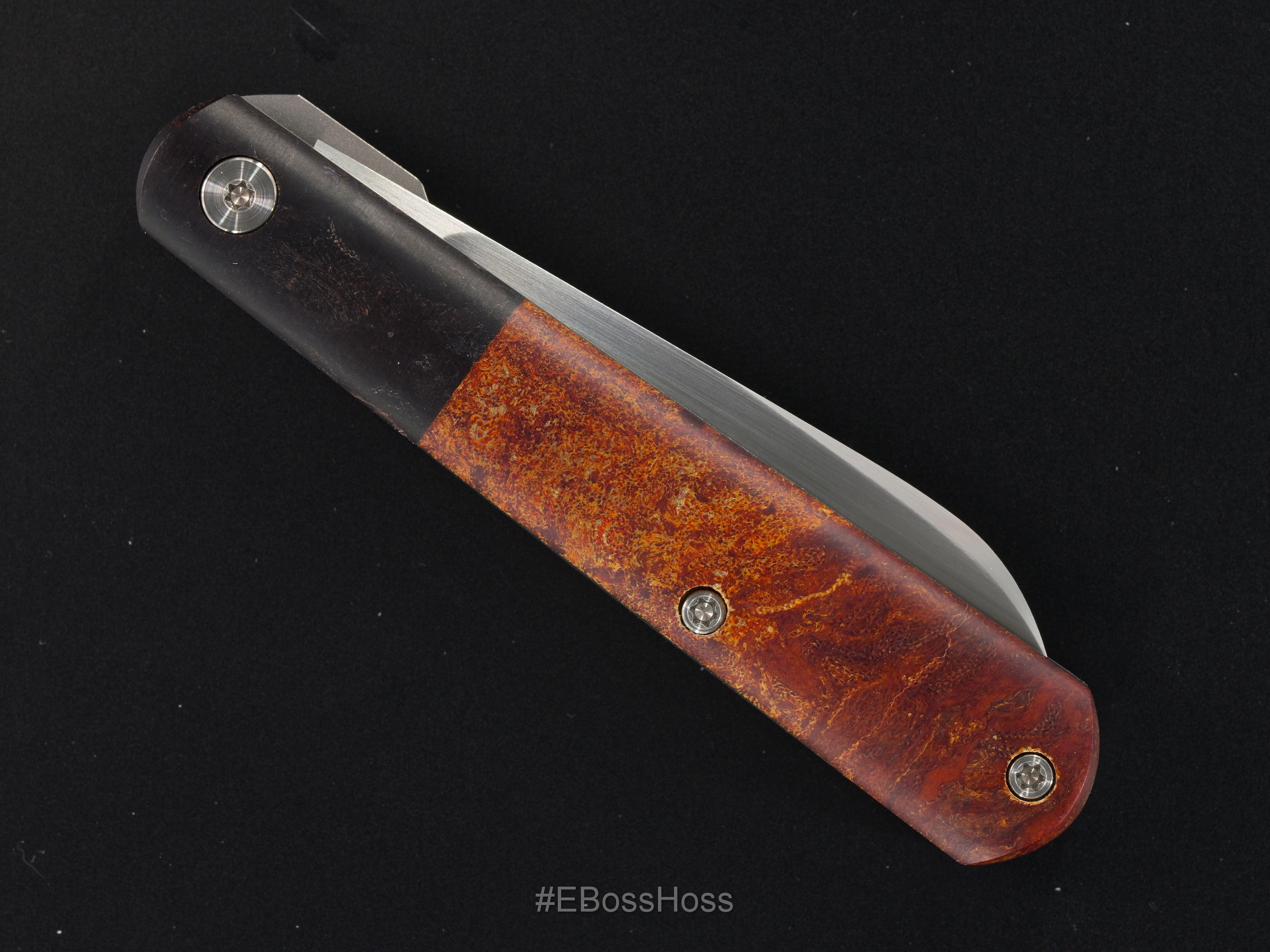 Jared Oeser Custom Electrikian 2-Blade Linerlock Slipjoint