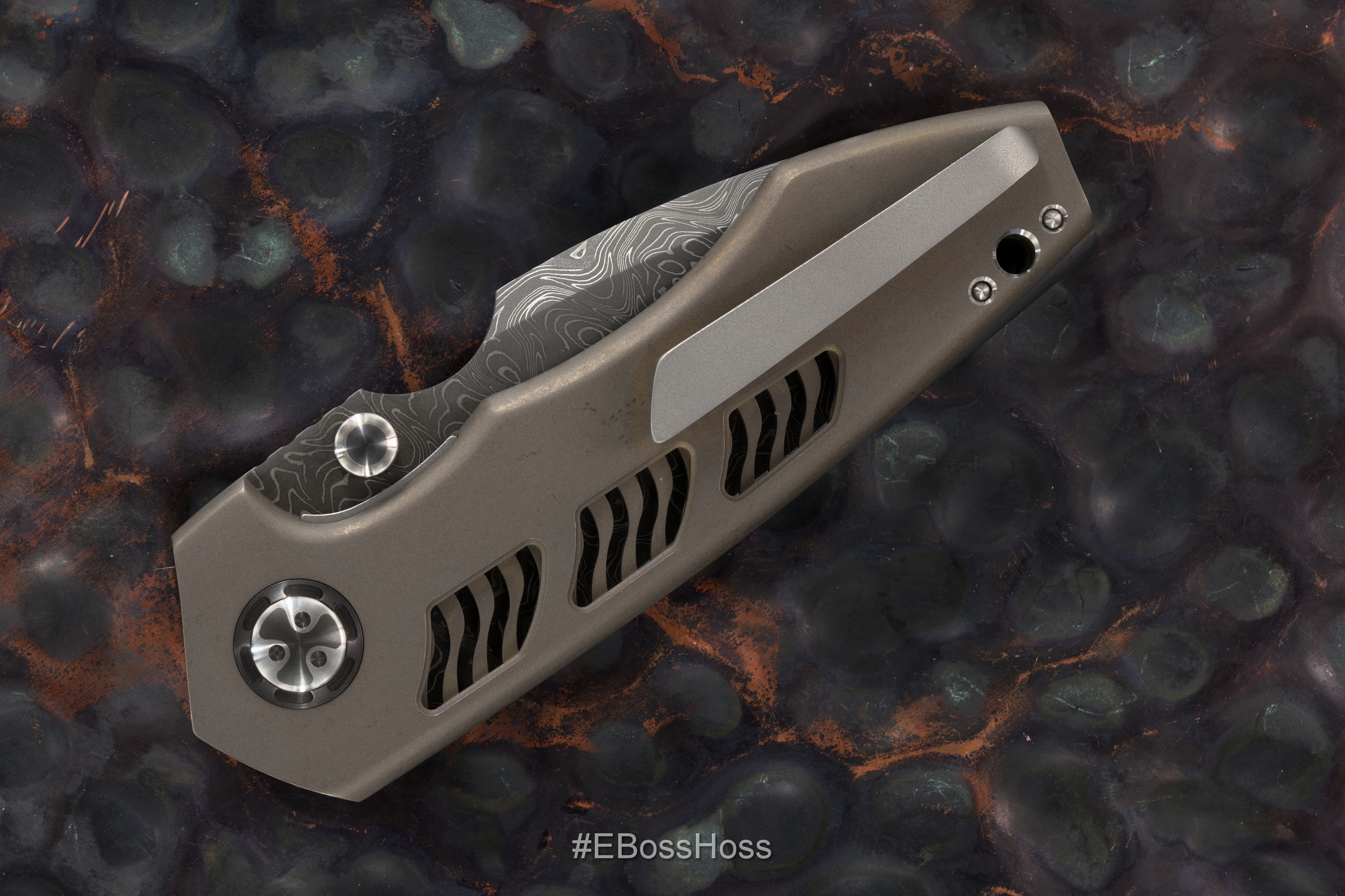 Michael Burch - Burchtree Bladeworks Custom Vented Mini - Dromos Inset-Lock
