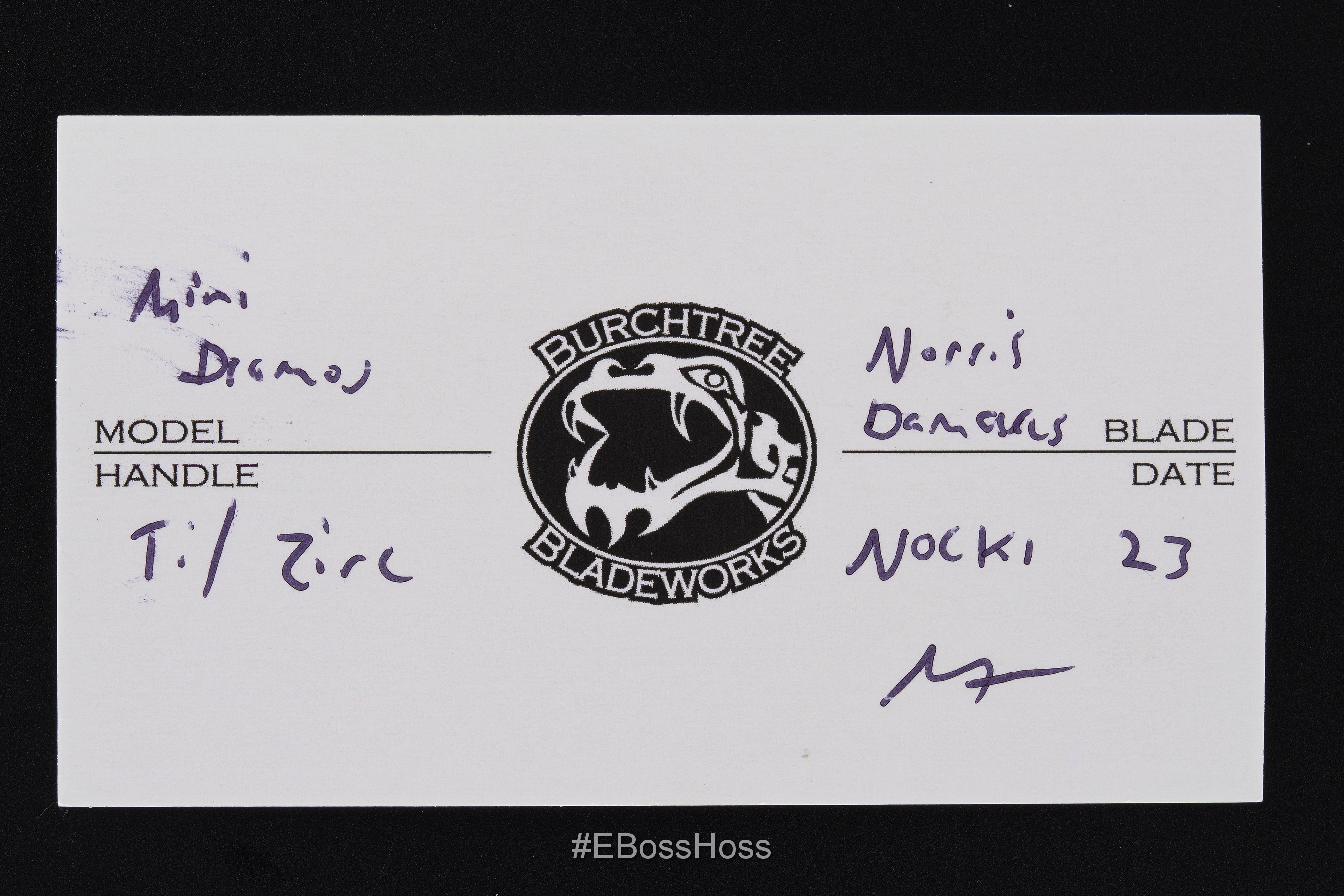 Michael Burch - Burchtree Bladeworks Custom Vented Mini - Dromos Inset-Lock