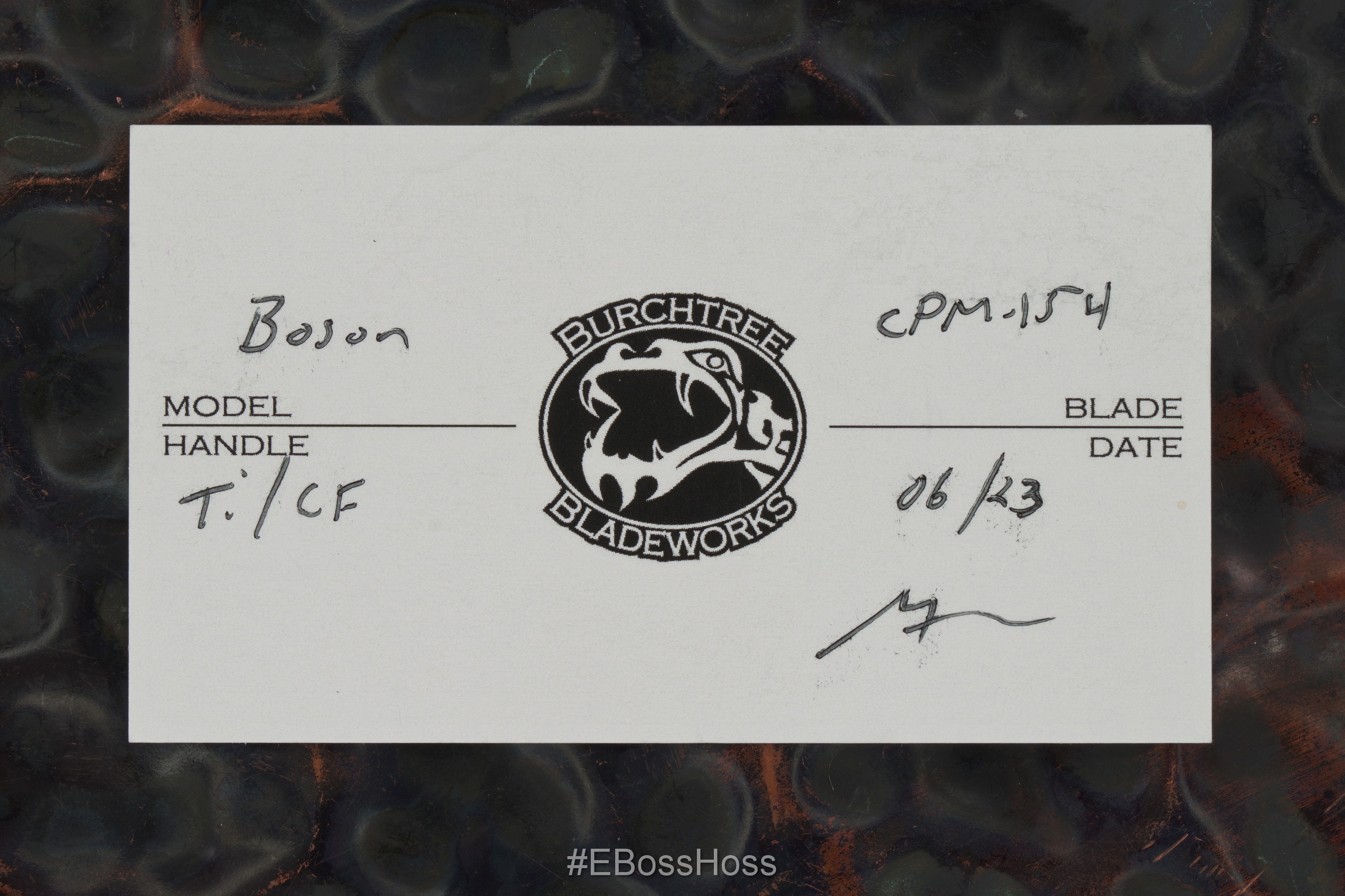 Michael Burch - Burchtree Bladeworks Custom Boson Framelock