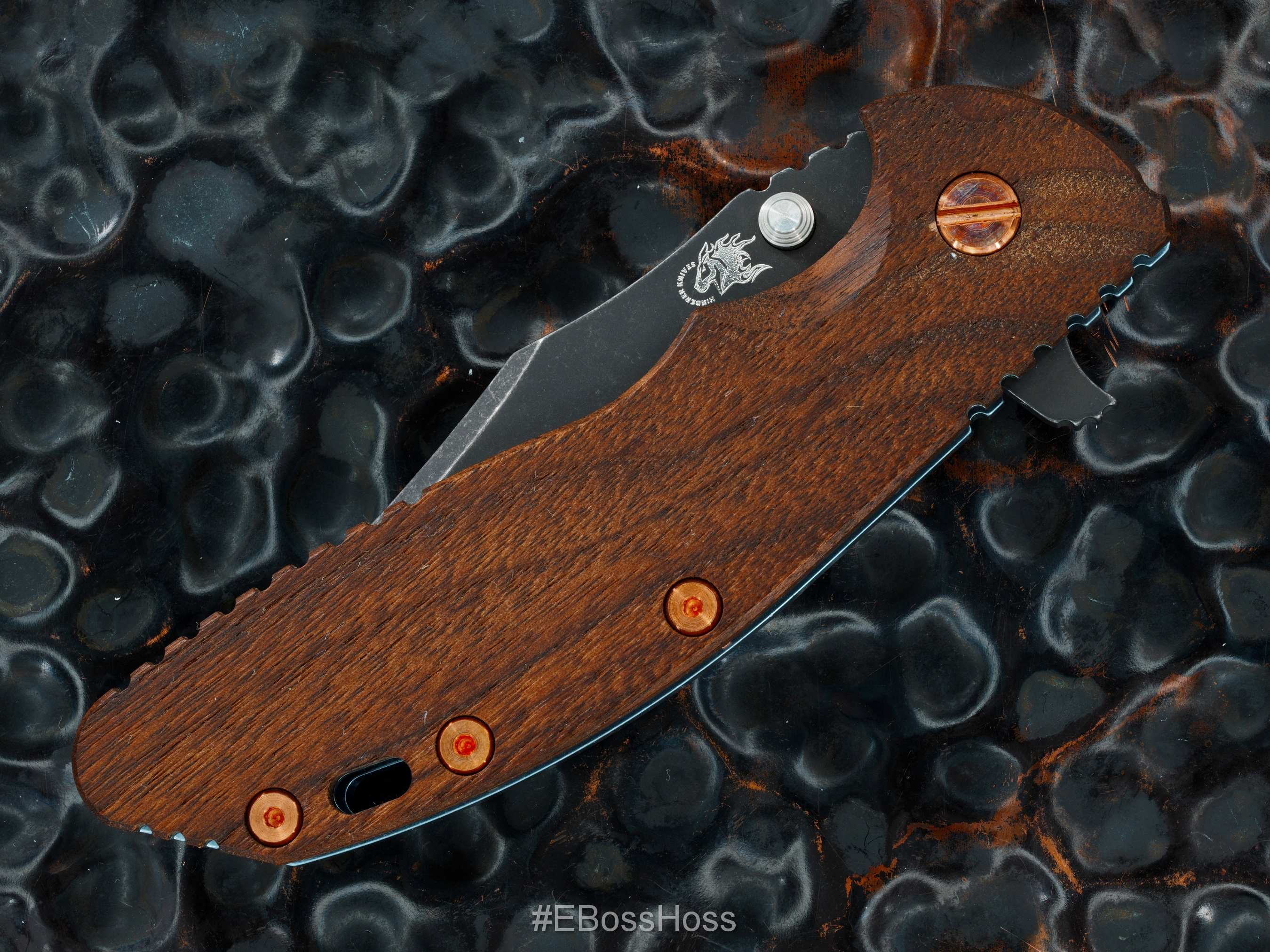 Hinderer Knives Deluxe XM-24 Black Bowie Flipper