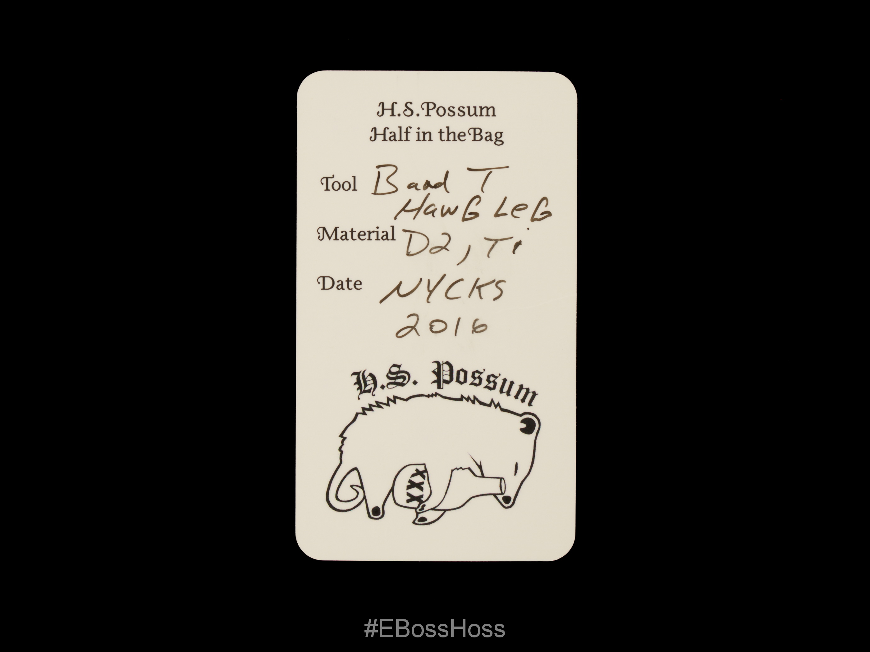 JB Stout Custom Blood and Thunder Framelock Flicker