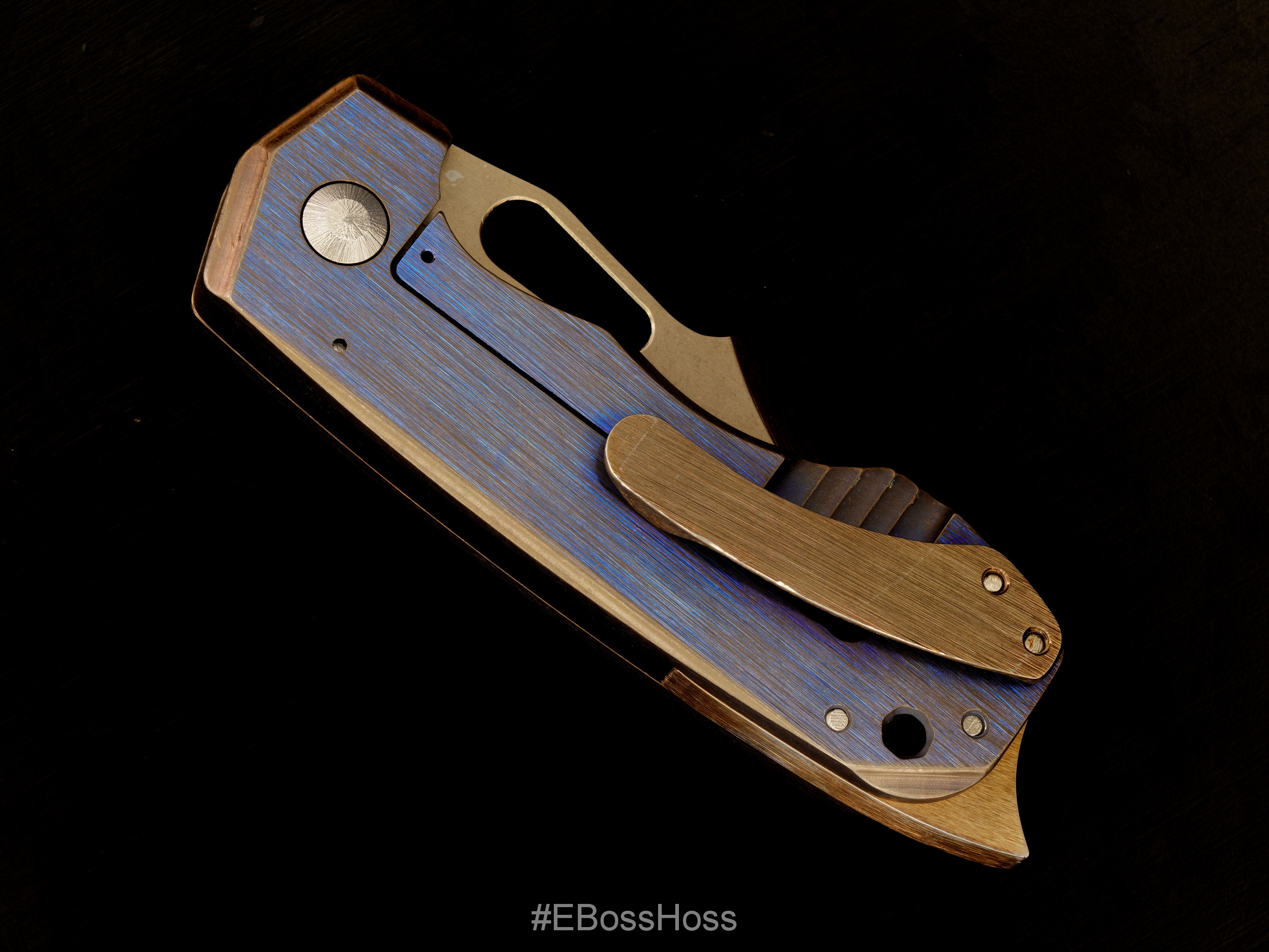 JB Stout Custom Blood and Thunder Framelock Flicker