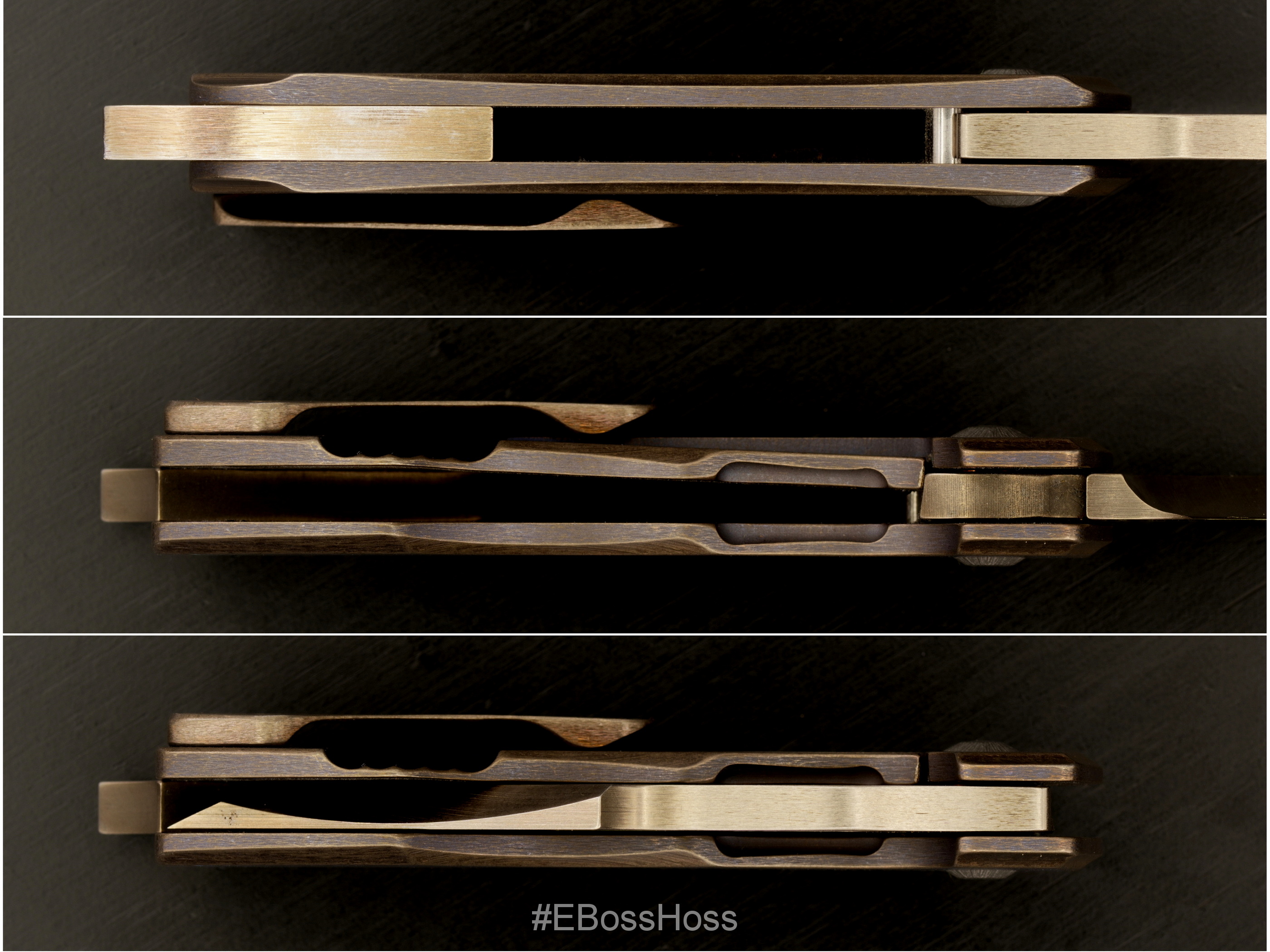 JB Stout Custom Blood and Thunder Framelock Flicker