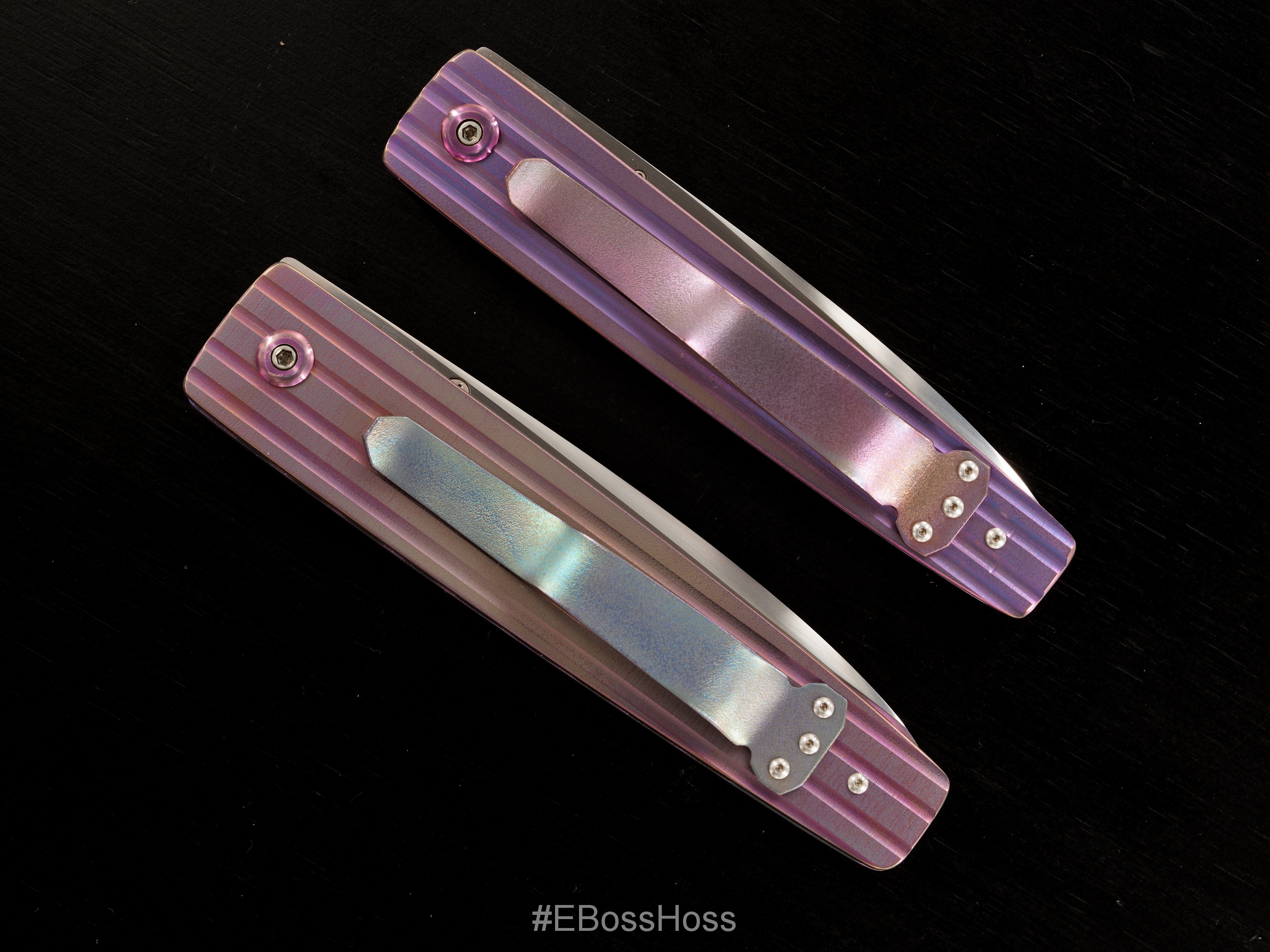 Ernest Emerson Custom Dressed Pre-tac Halfmoon Folders