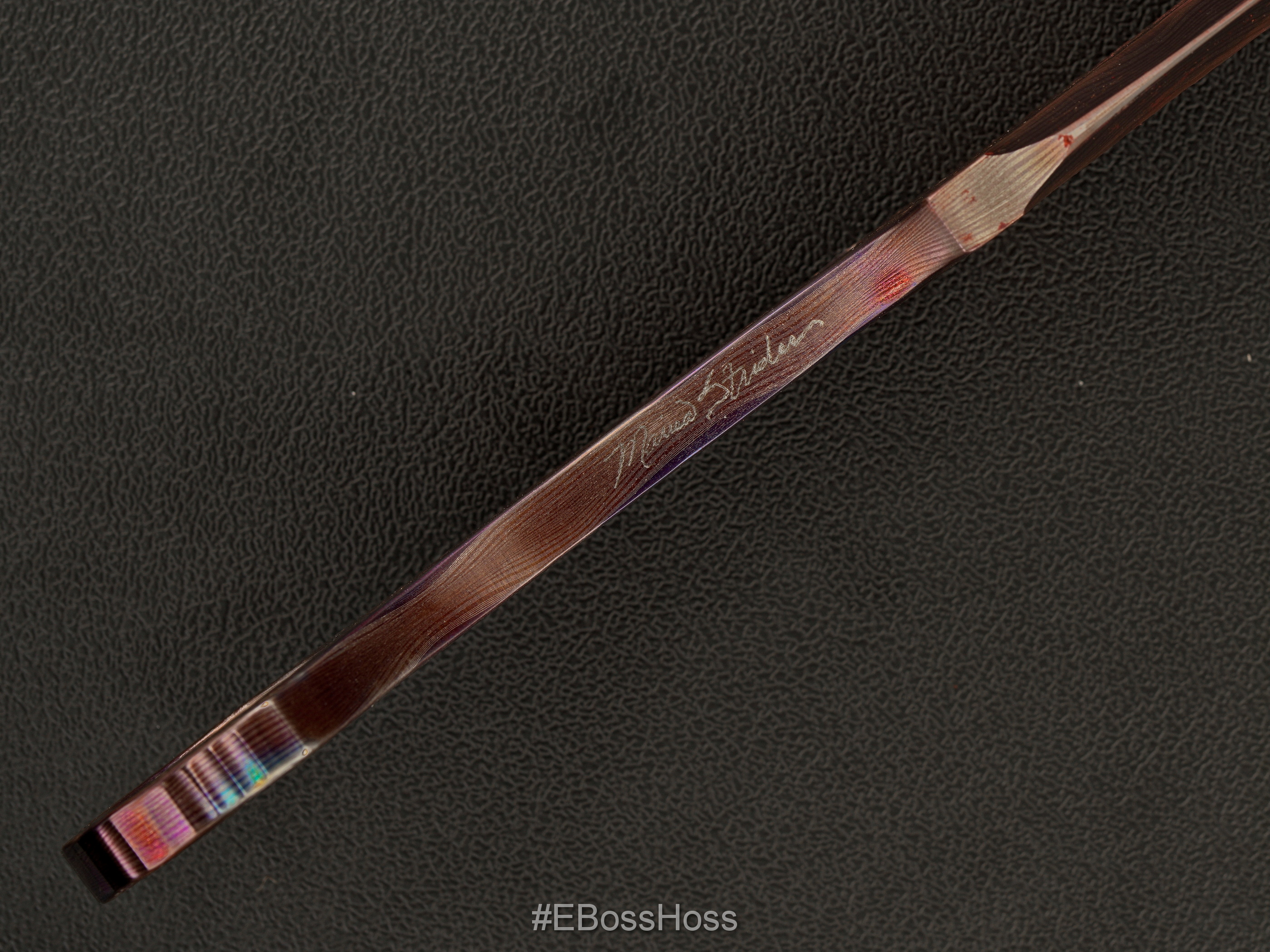 Marisa Strider Custom Cobalt Damascus KVA XL w/MSC Sheath